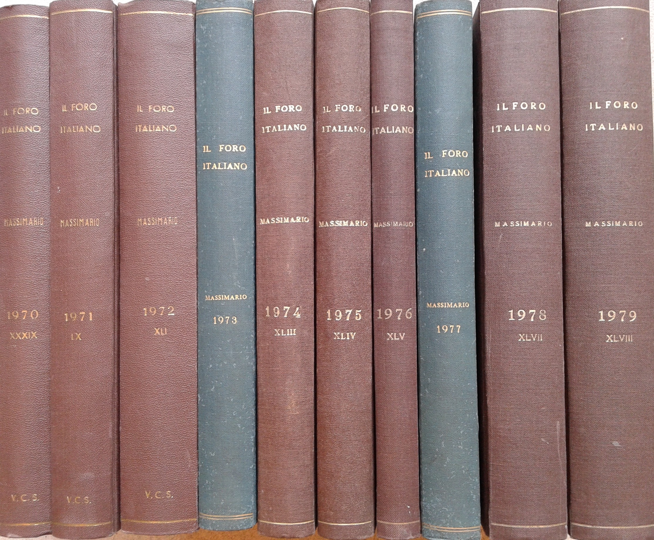 Massimario del Foro Italiano. Annate 1970-1979