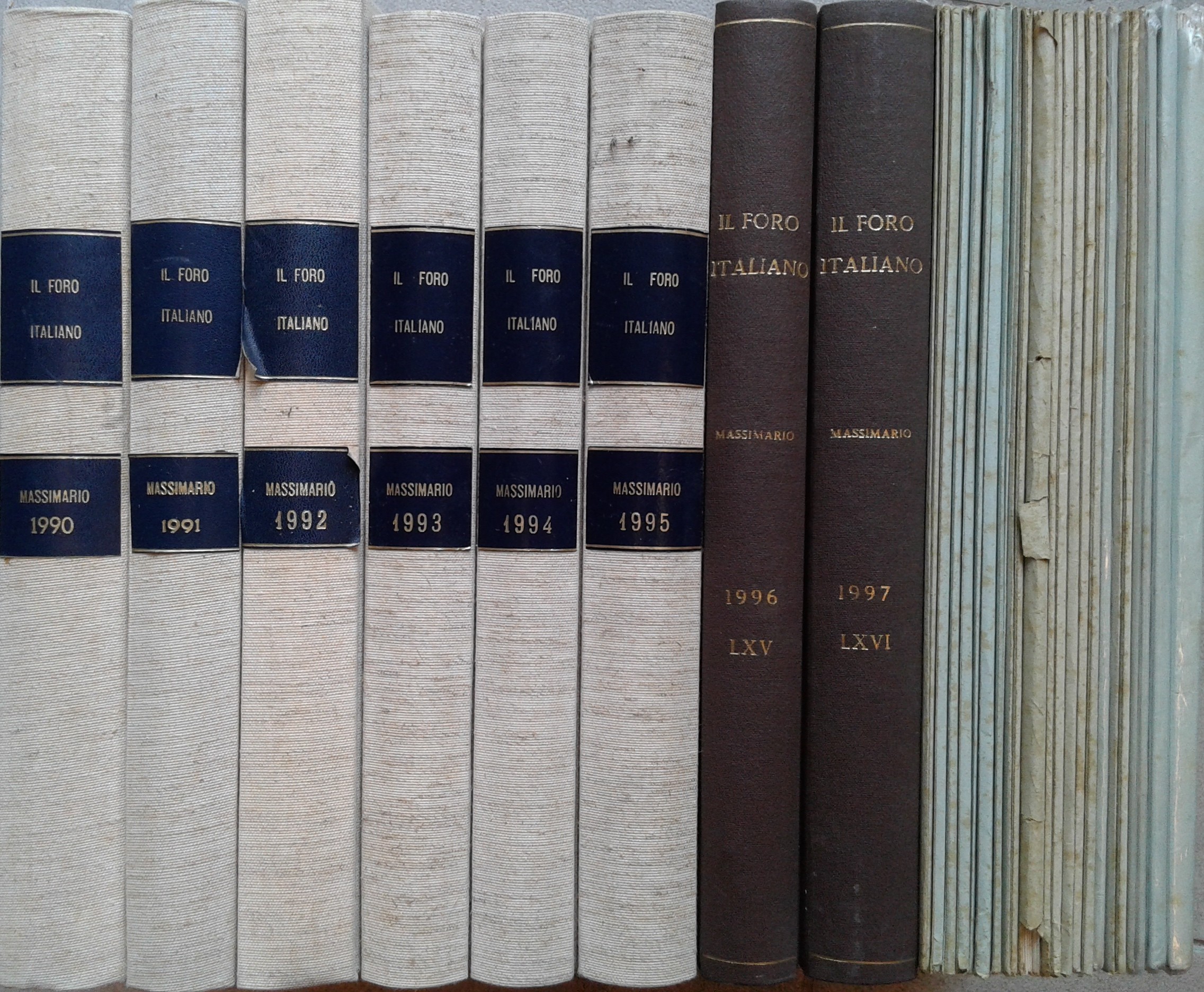 Massimario del Foro Italiano. Annate 1990-1998