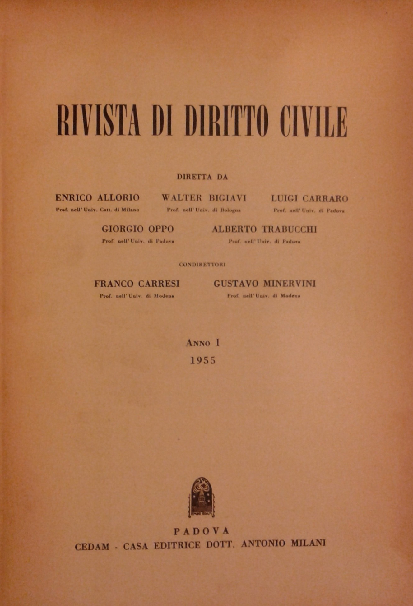 Rivista di diritto civile.