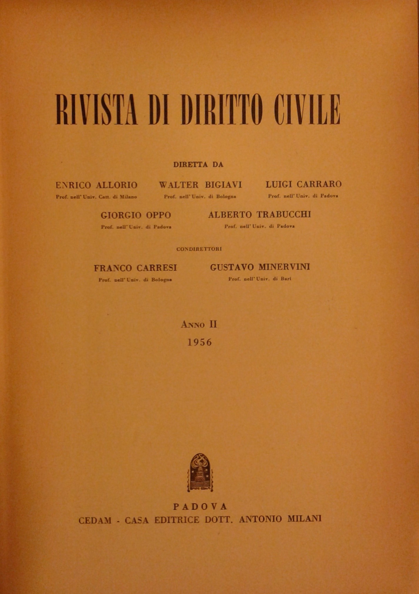 Rivista di diritto civile.