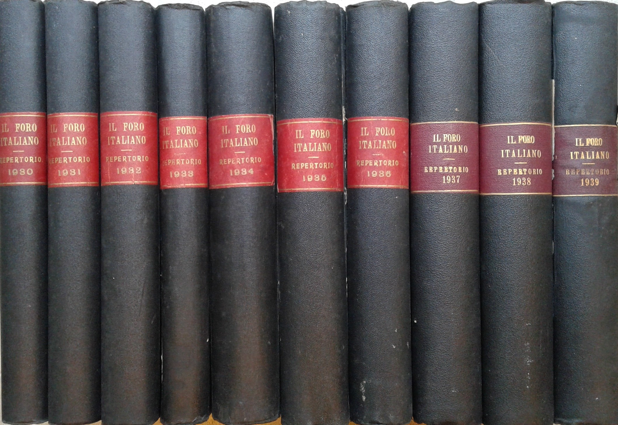 Repertorio Generale Annuale del Foro Italiano. Annate 1930-1939