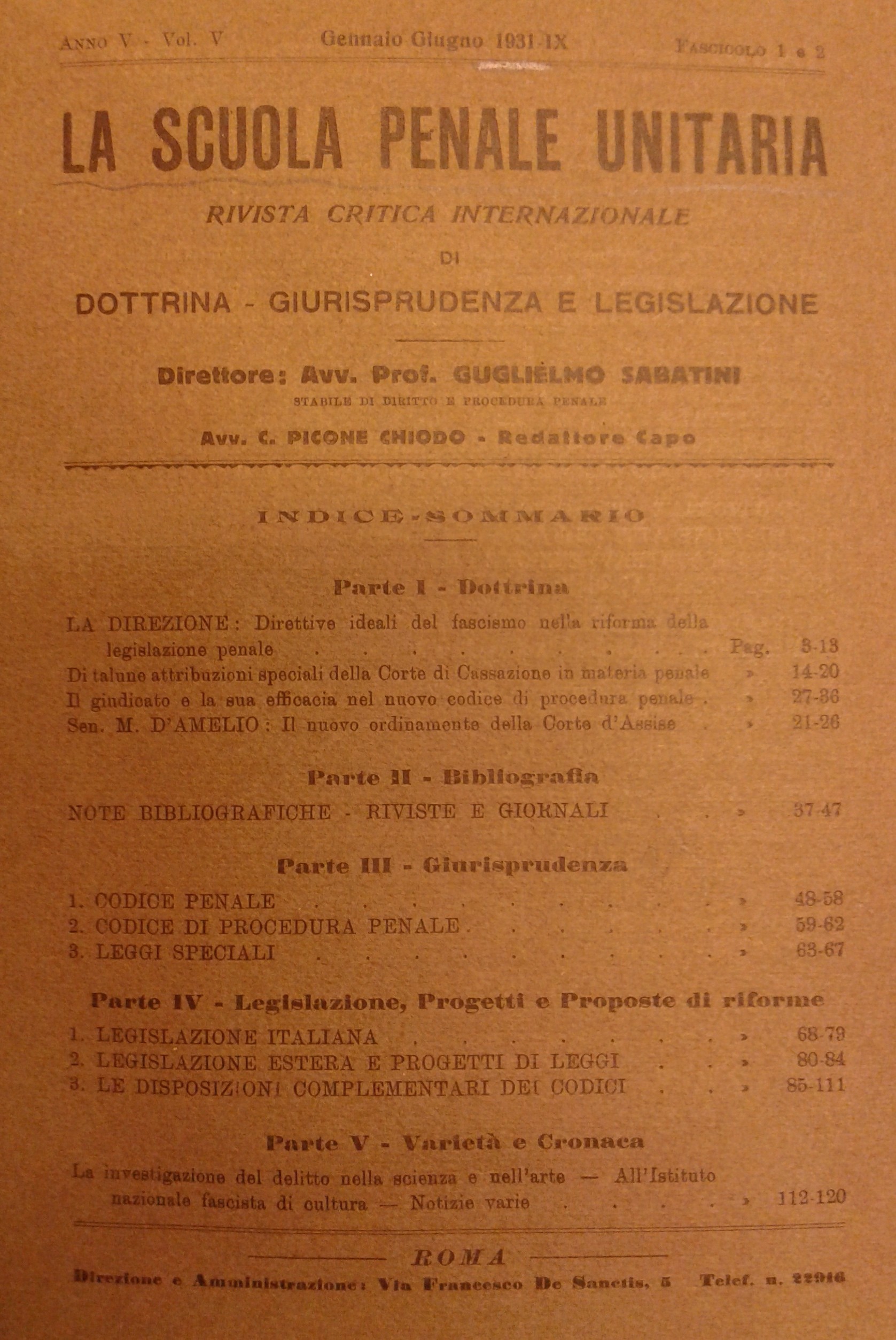 La scuola penale unitaria