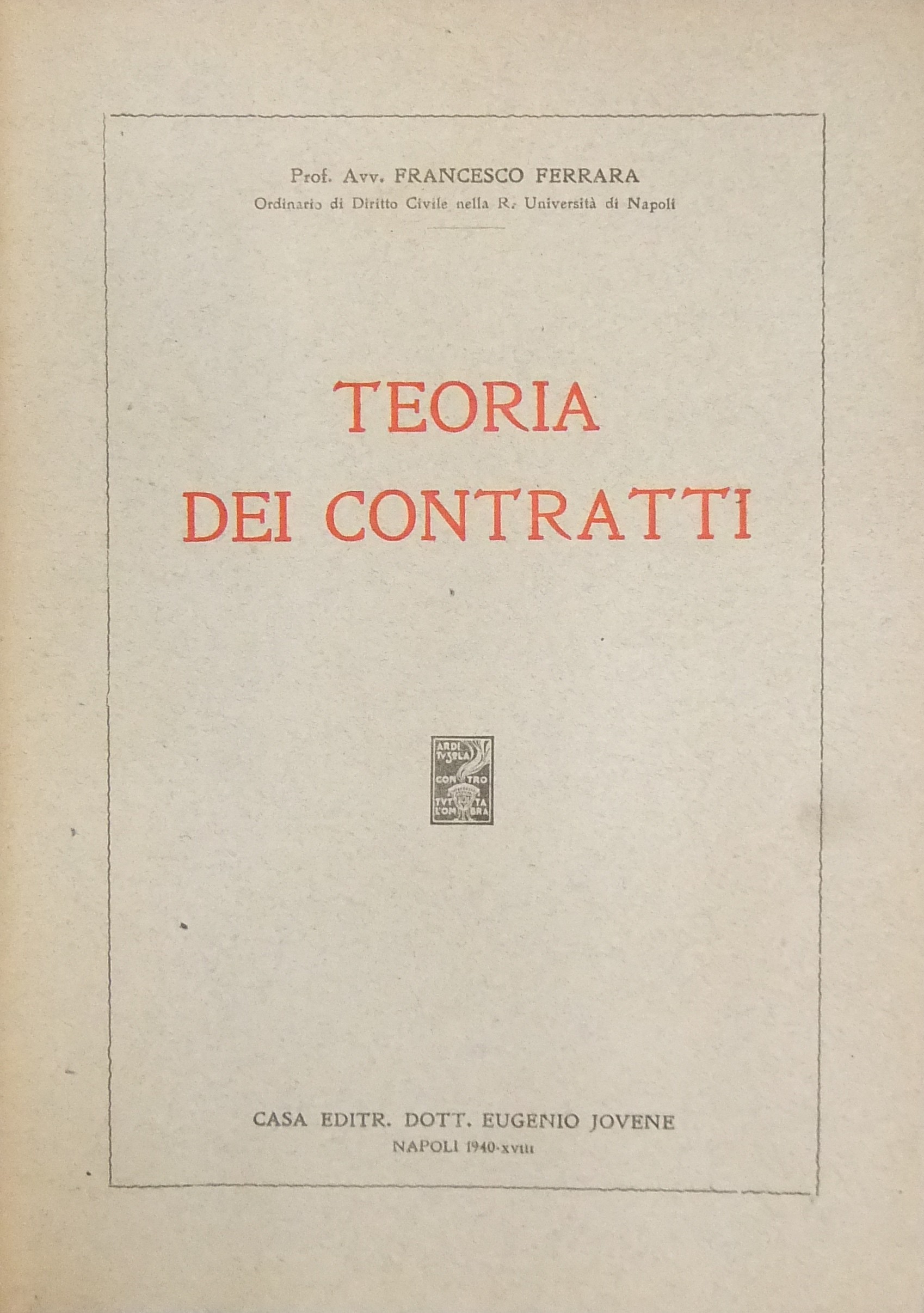 Teoria dei contratti