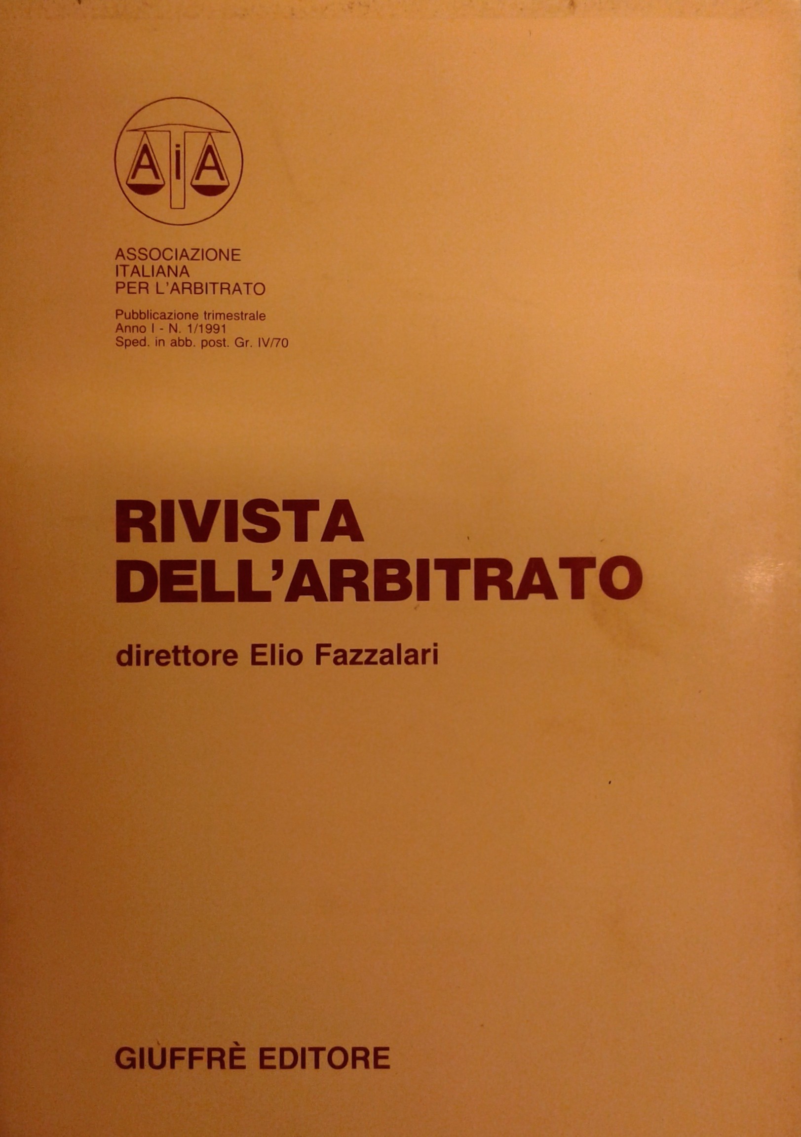 Rivista dell'arbitrato.