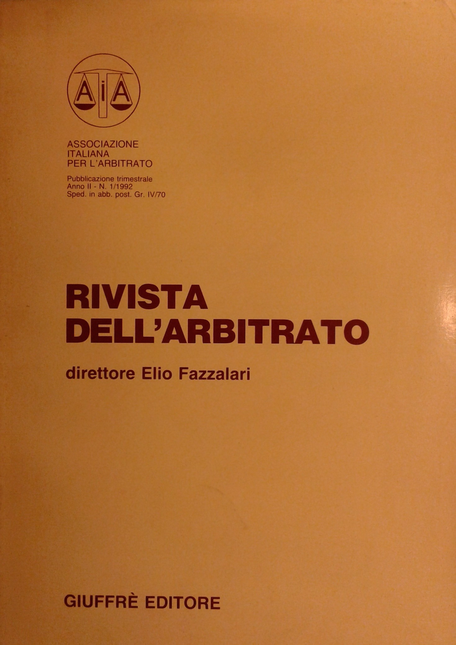 Rivista dell'arbitrato.