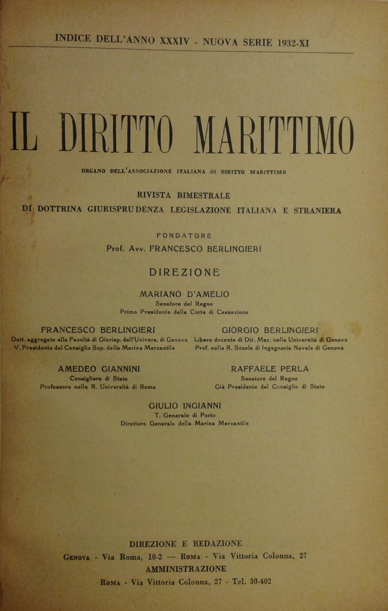 Il Diritto Marittimo. Rivista trimestrale