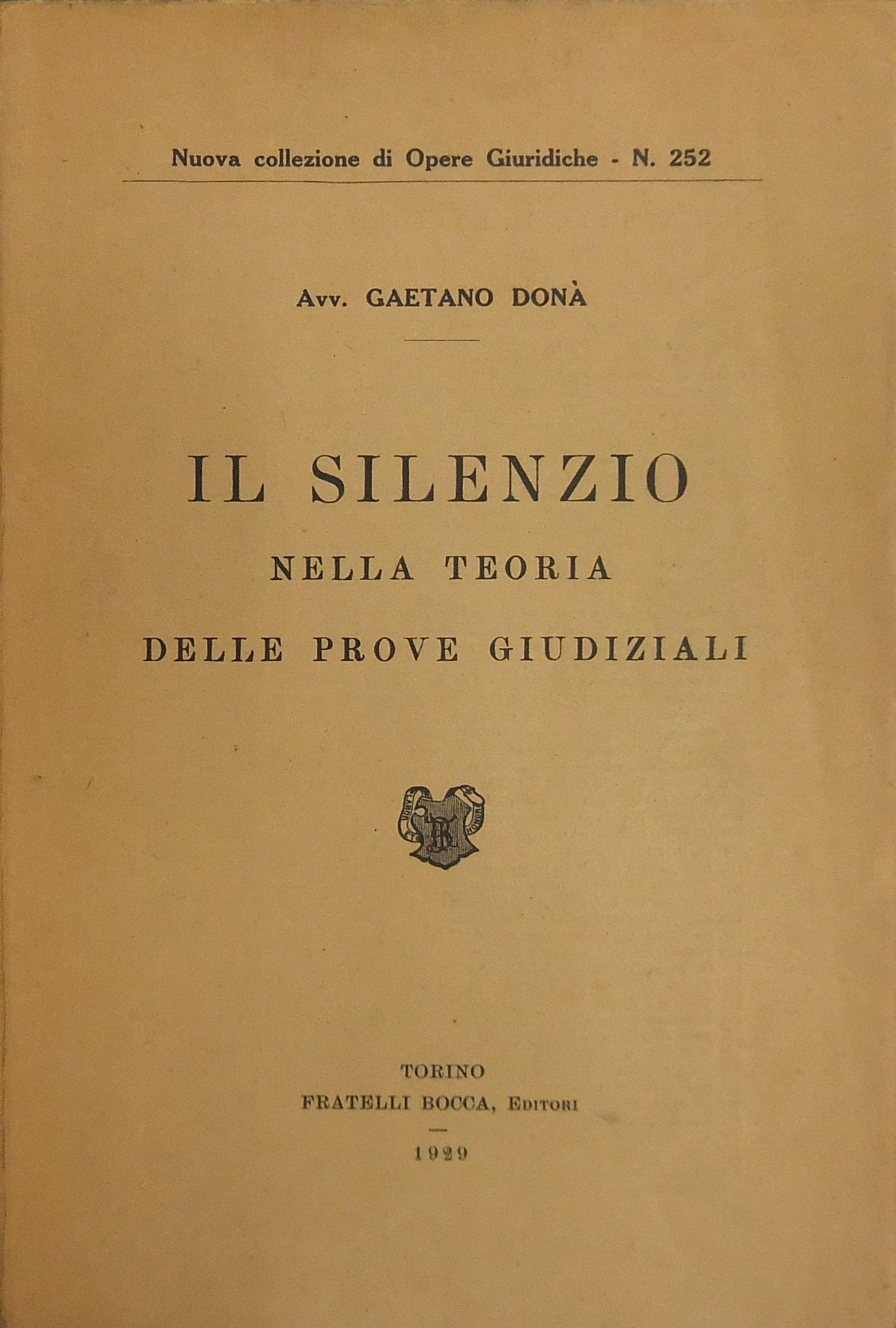 Il silenzio nella teoria delle prove giudiziali