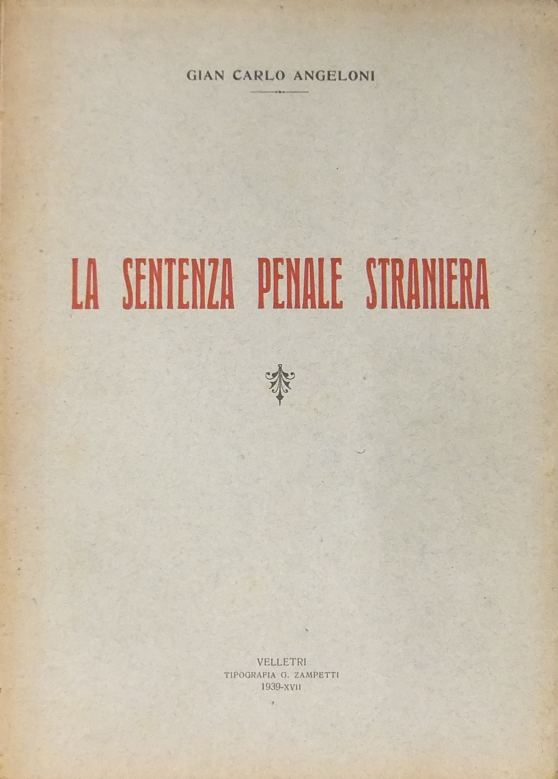 La sentenza penale straniera