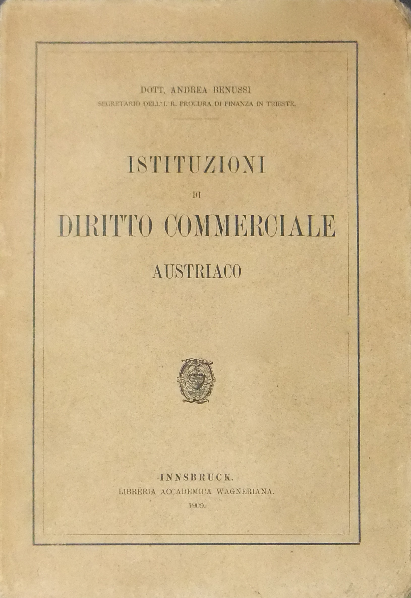 Istituzioni di diritto commerciale austriaco