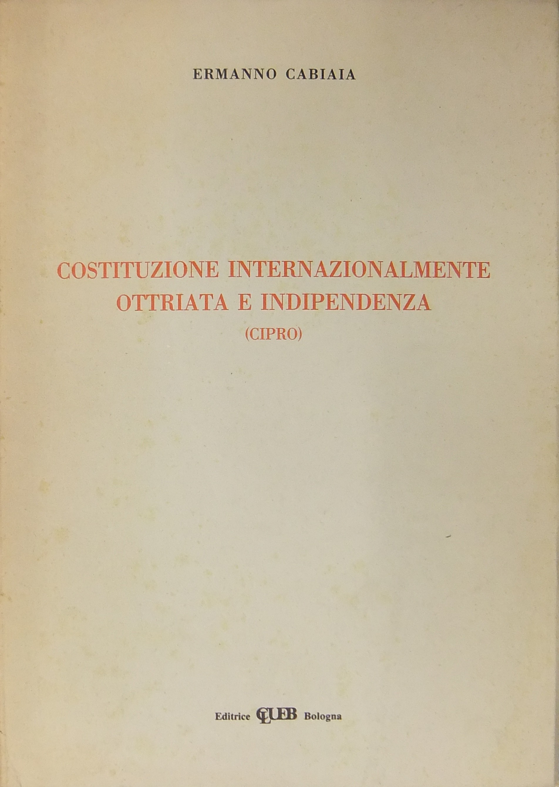 Costituzione internazionalmente ottriata 
