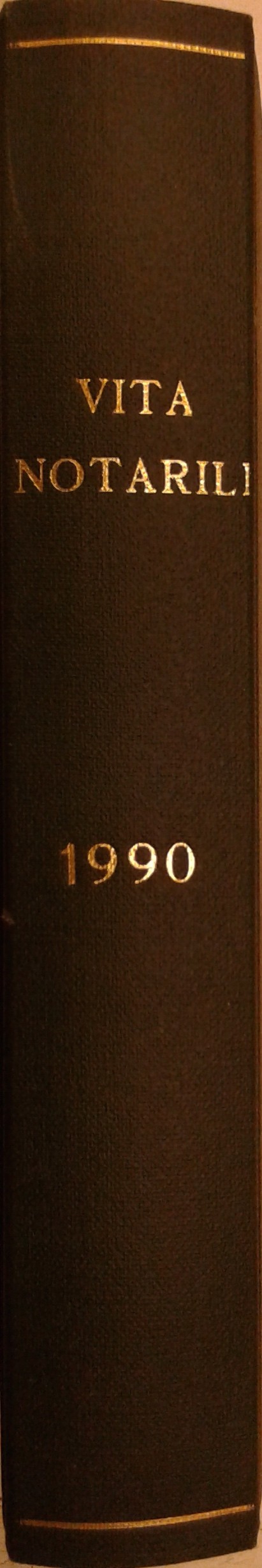 Vita Notarile. Studi problemi e lettere del notariato