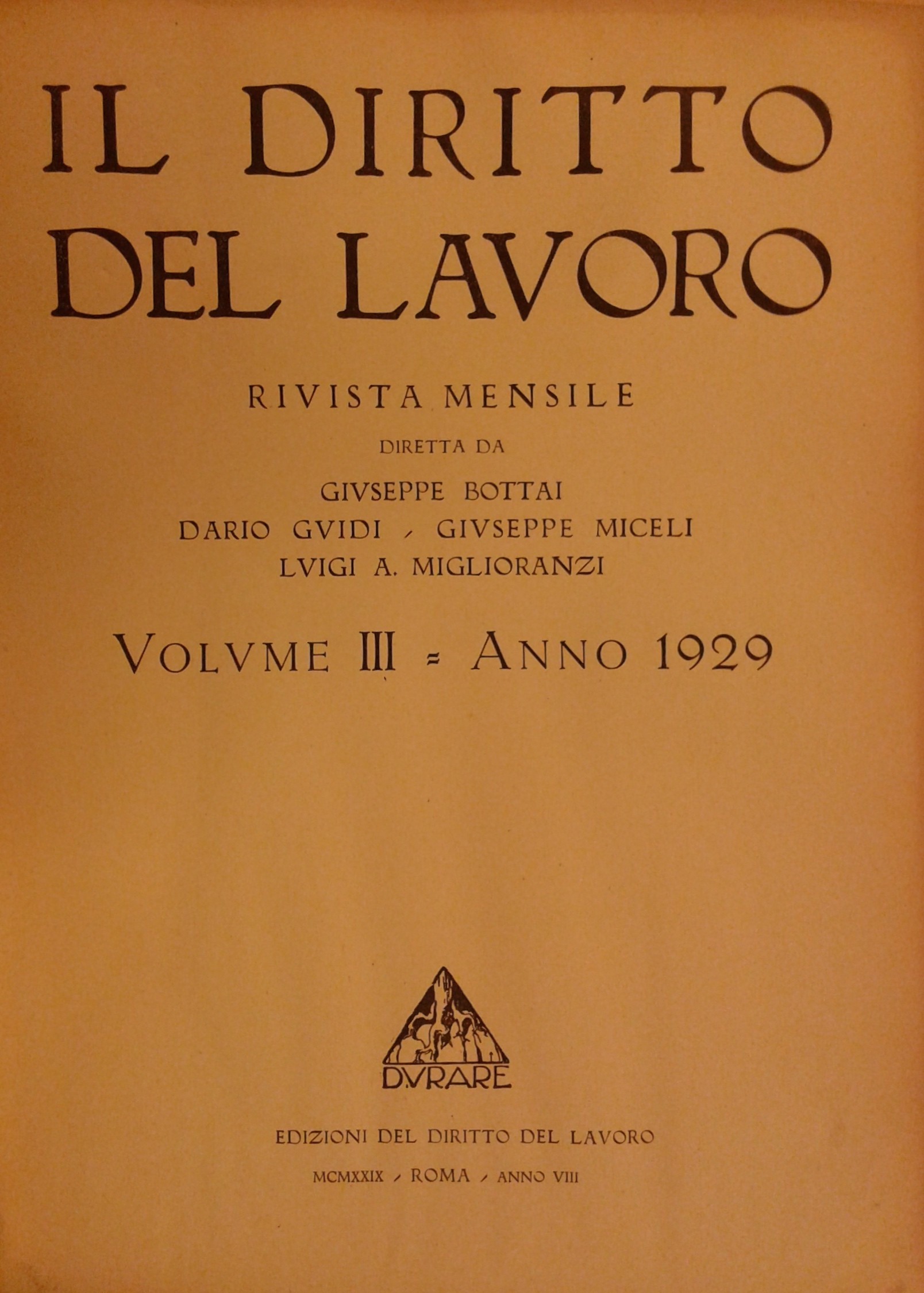 Il Diritto del lavoro