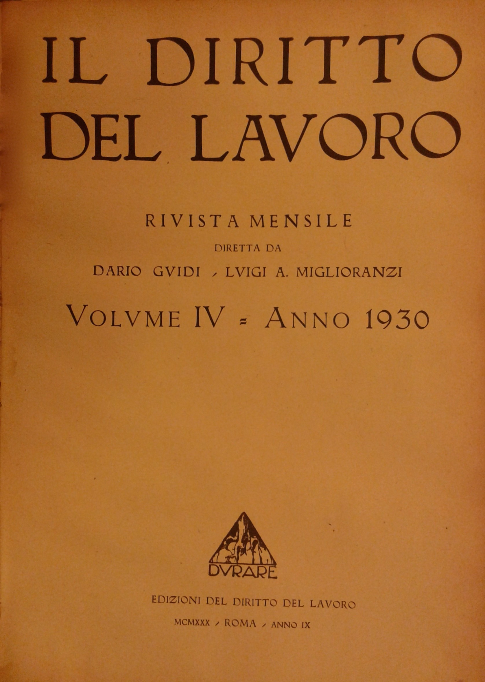 Il Diritto del lavoro
