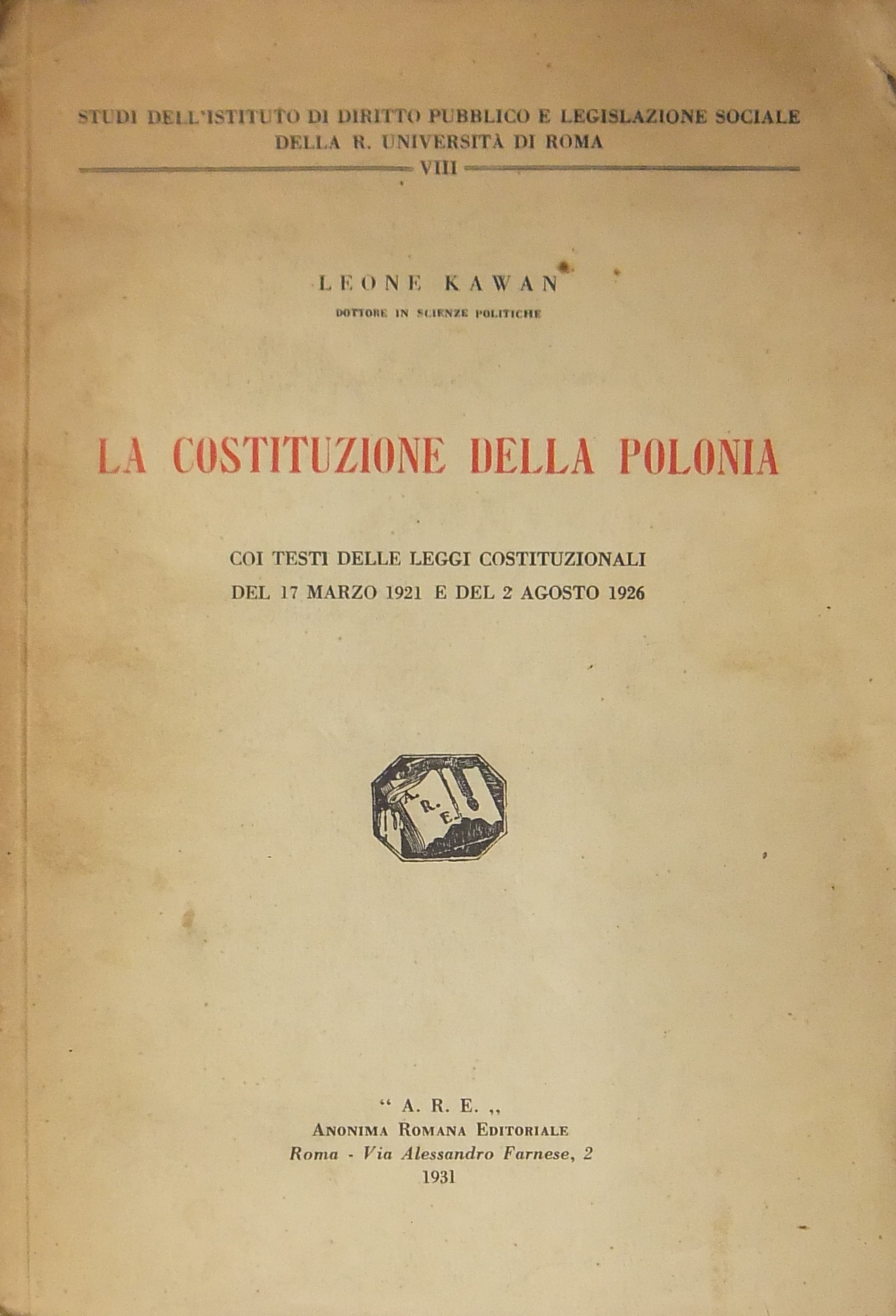 La Costituzione della Polonia.