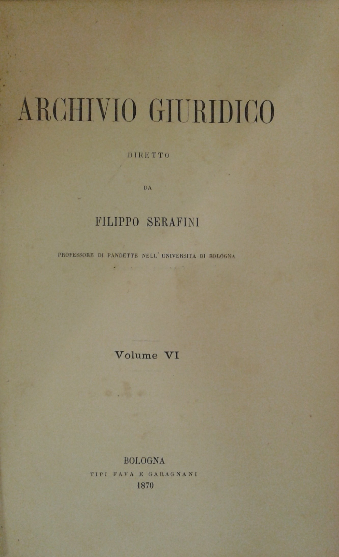 Archivio Giuridico.