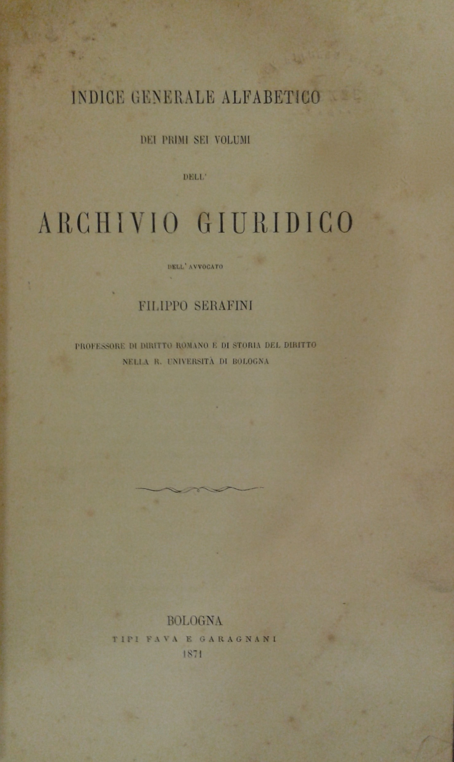 Archivio Giuridico.