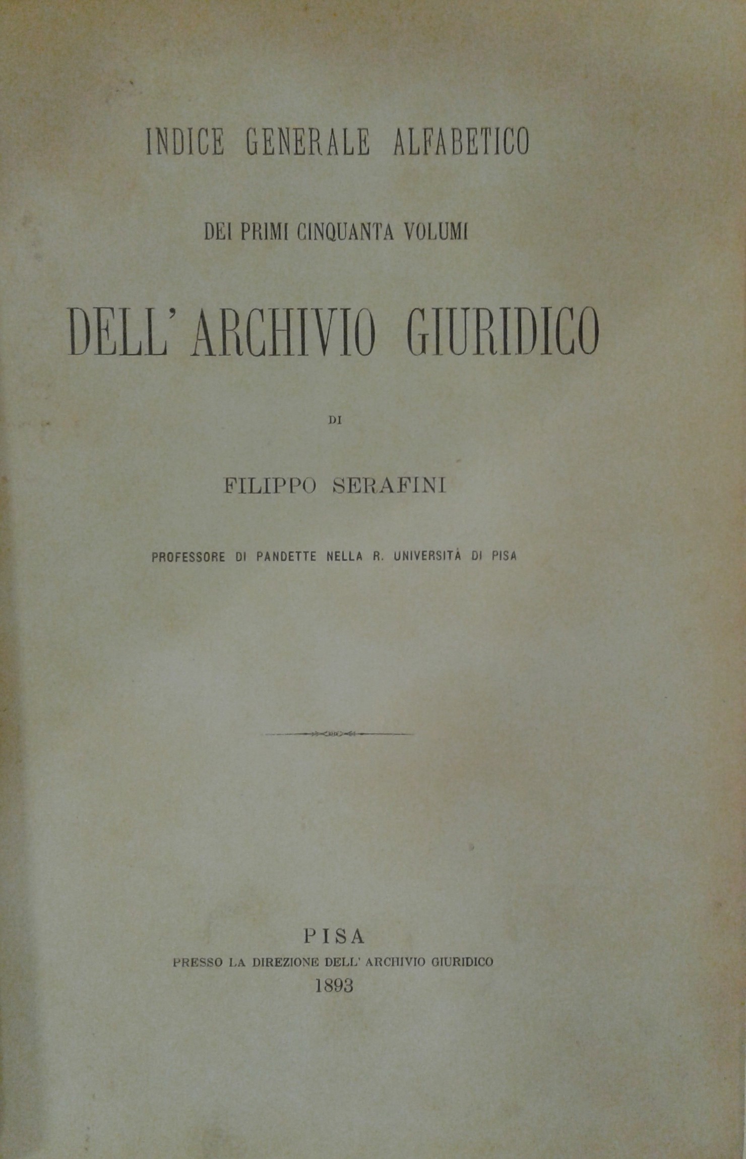 Archivio Giuridico.