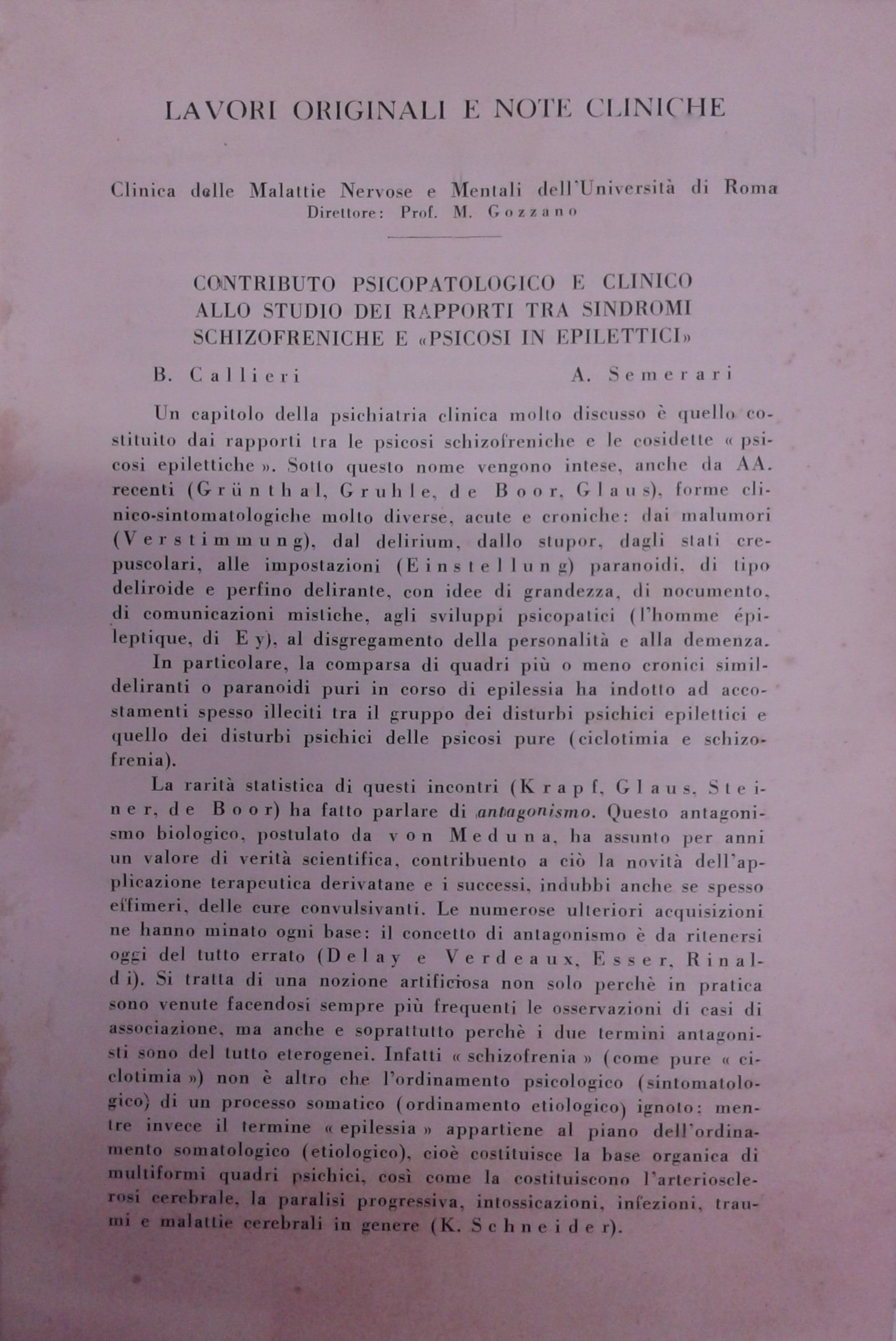 Rassegna di studi psichiatrici. Diretta da Antonio D'Ormea.