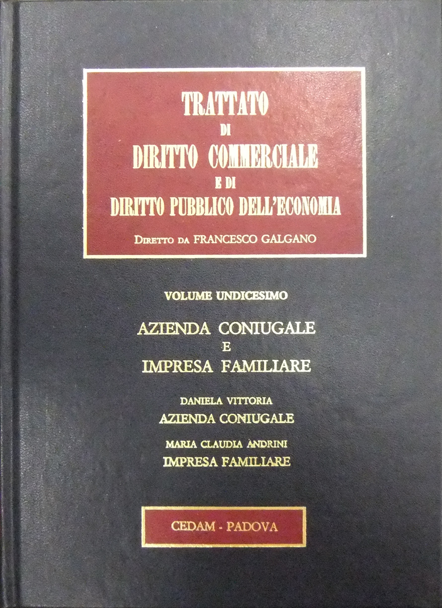 Azienda coniugale e impresa familiare. Azienda coniugale.