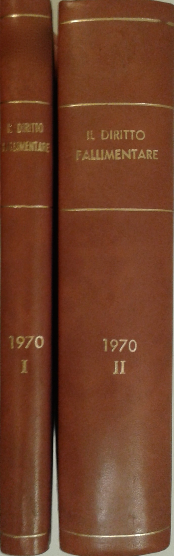 Il Diritto Fallimentare e delle società commerciali.