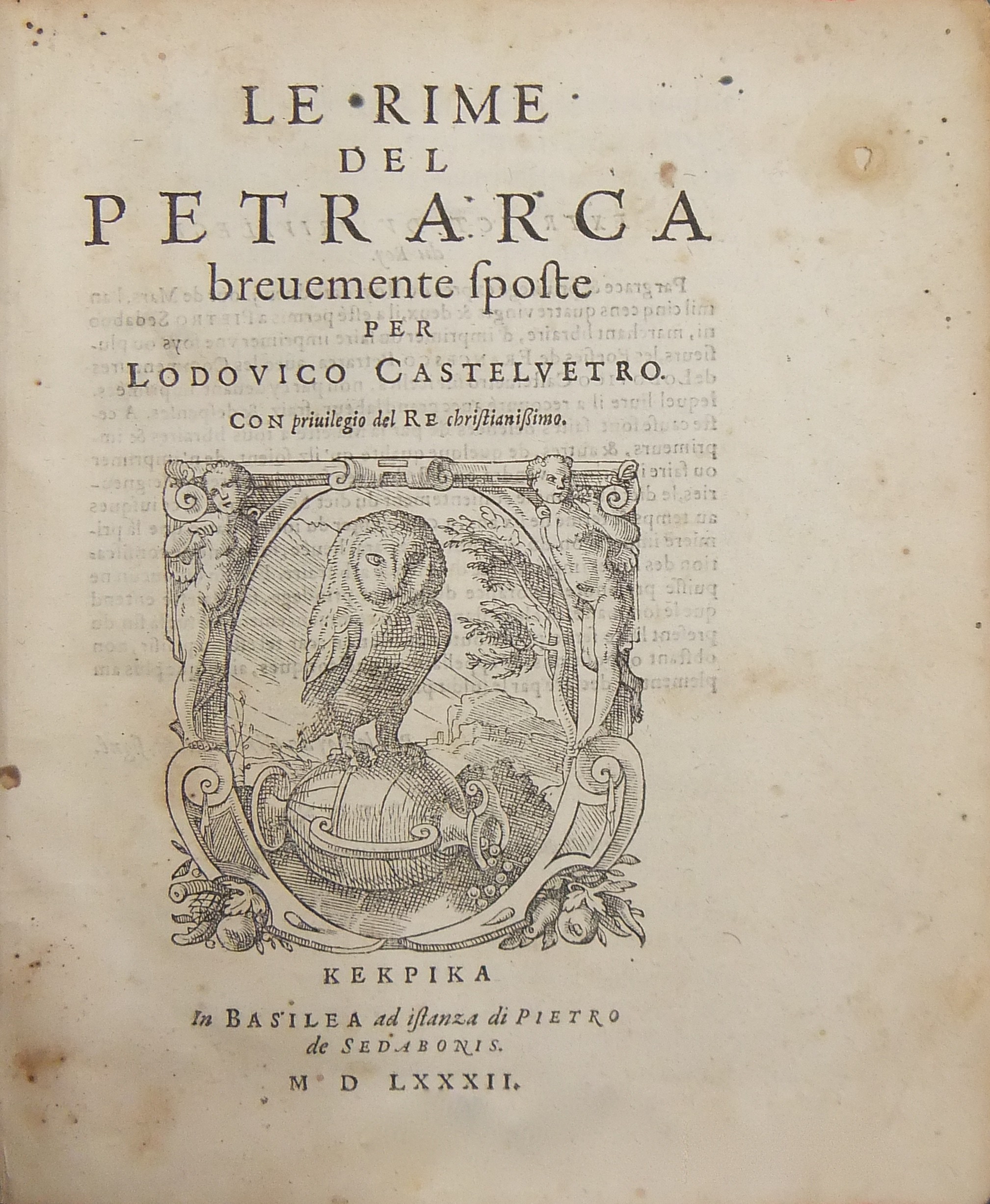 Le Rime brevemente sposte per Lodovico Castelvetro