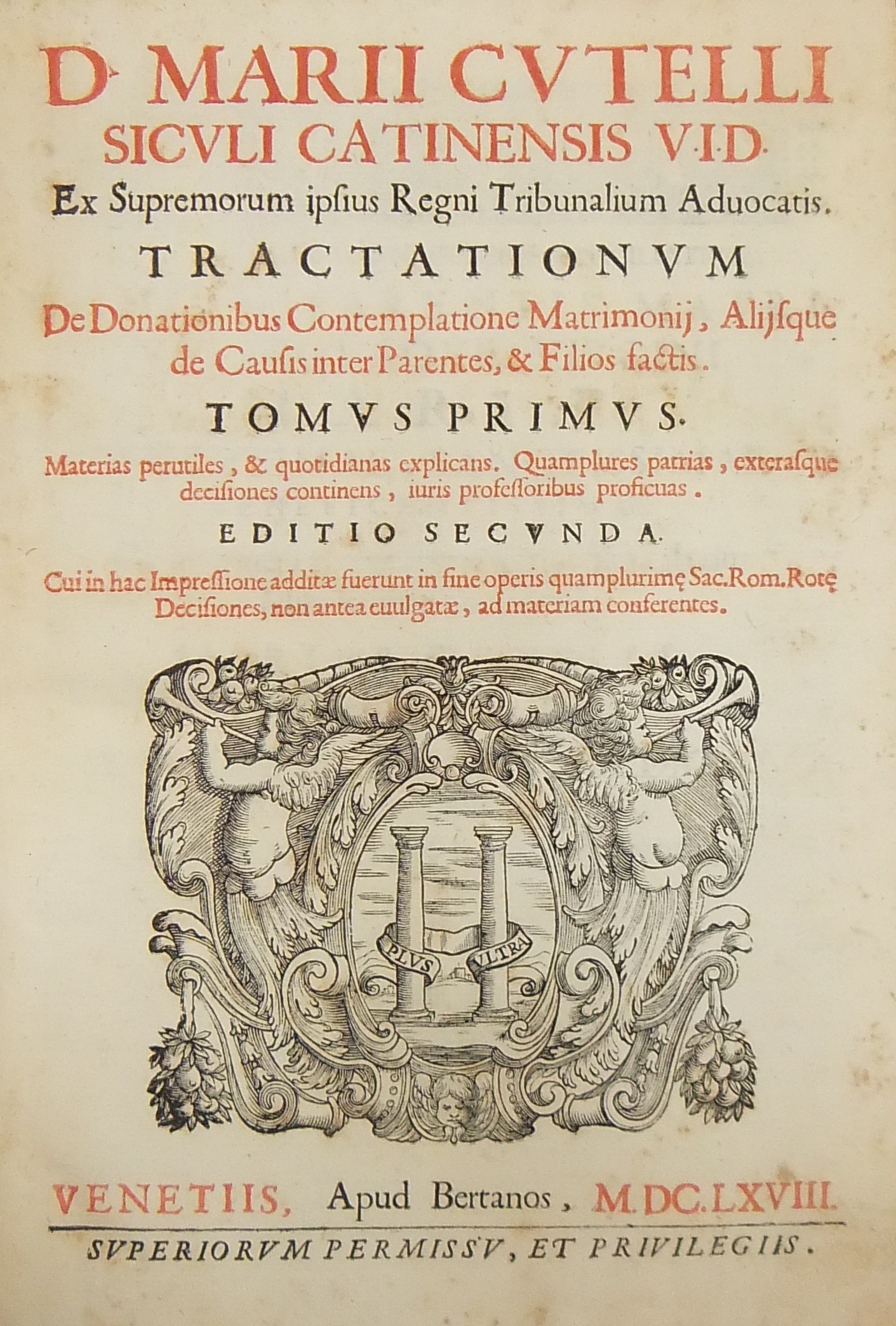 Tractationum de donationibus 