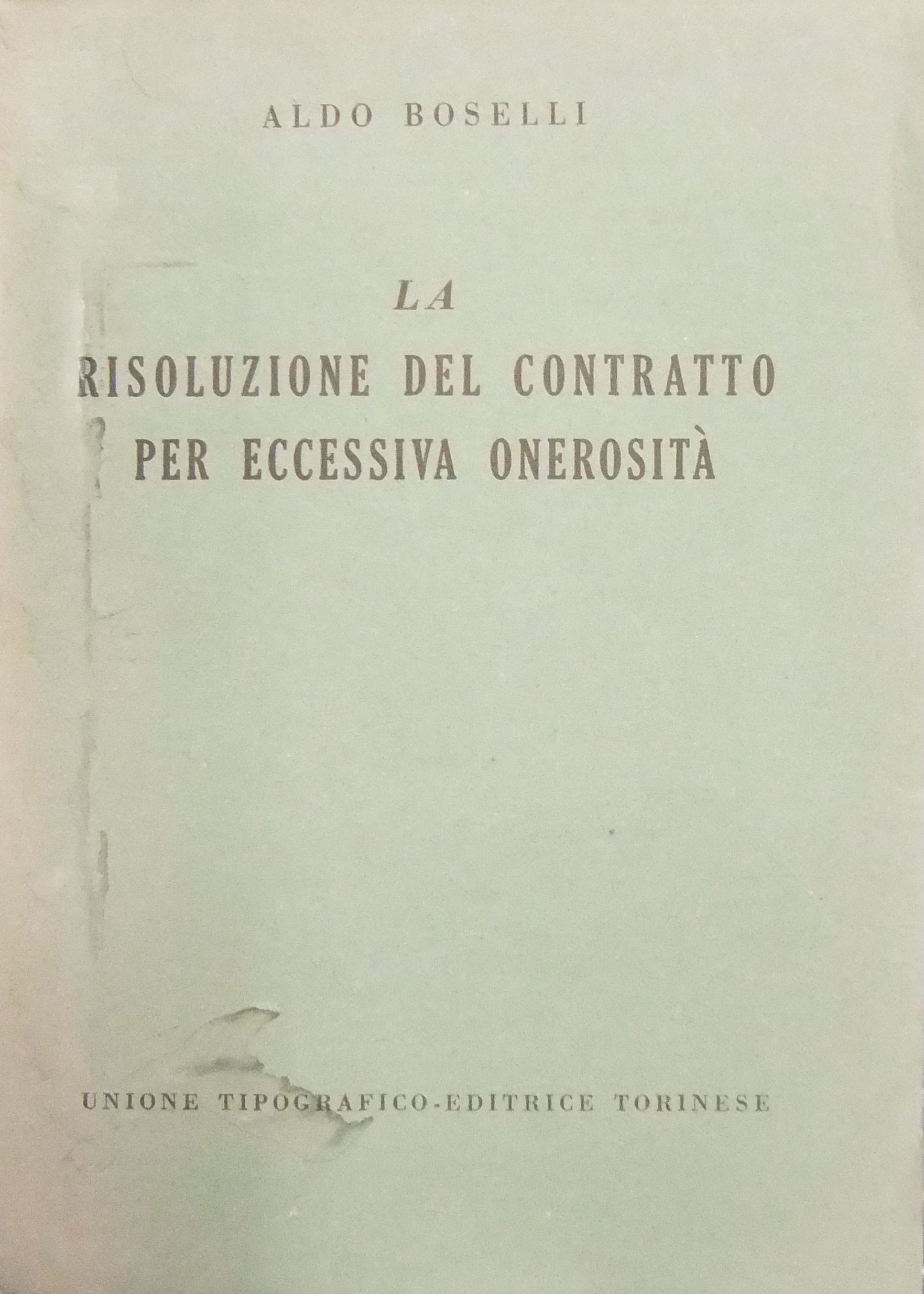 La risoluzione del contratto per eccessiva onerosità
