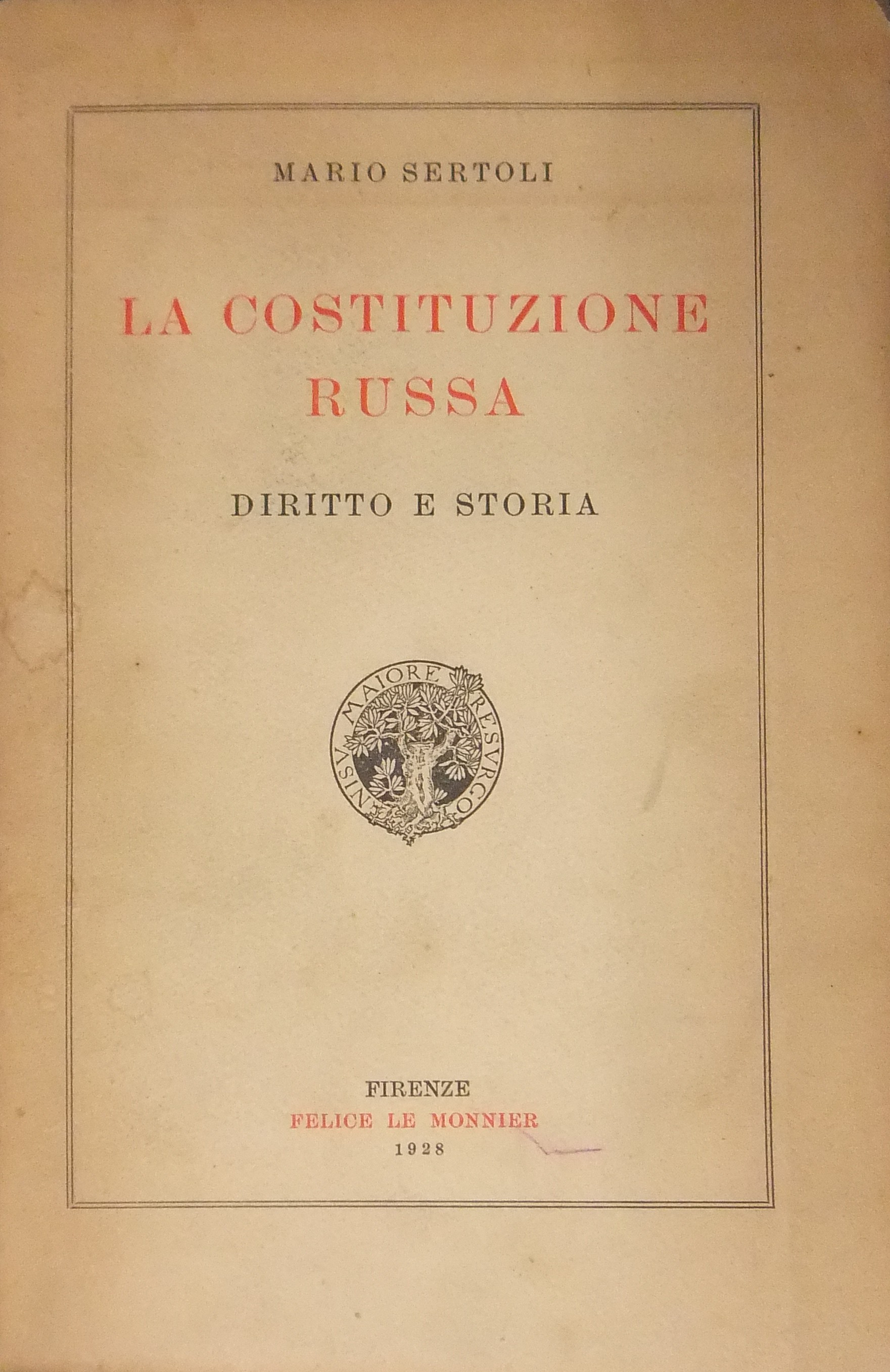 La Costituzione Russa. Diritto e Storia