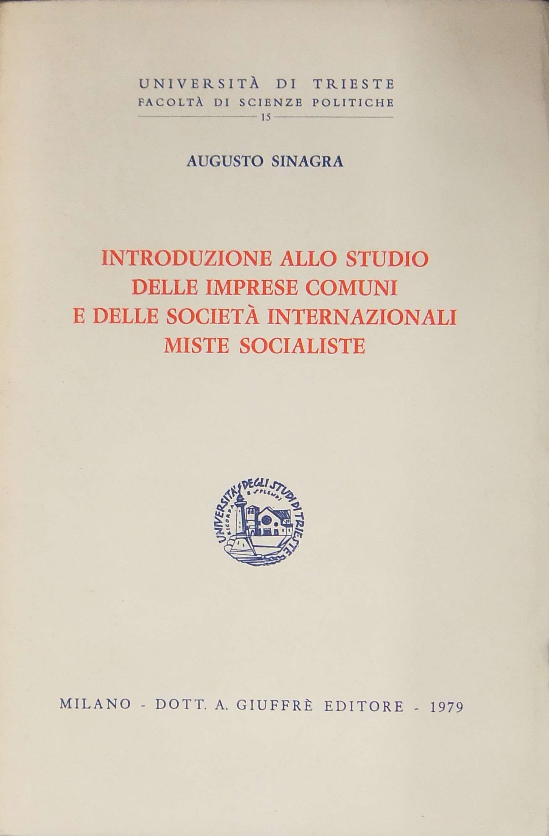 Introduzione allo studio delle imprese comuni