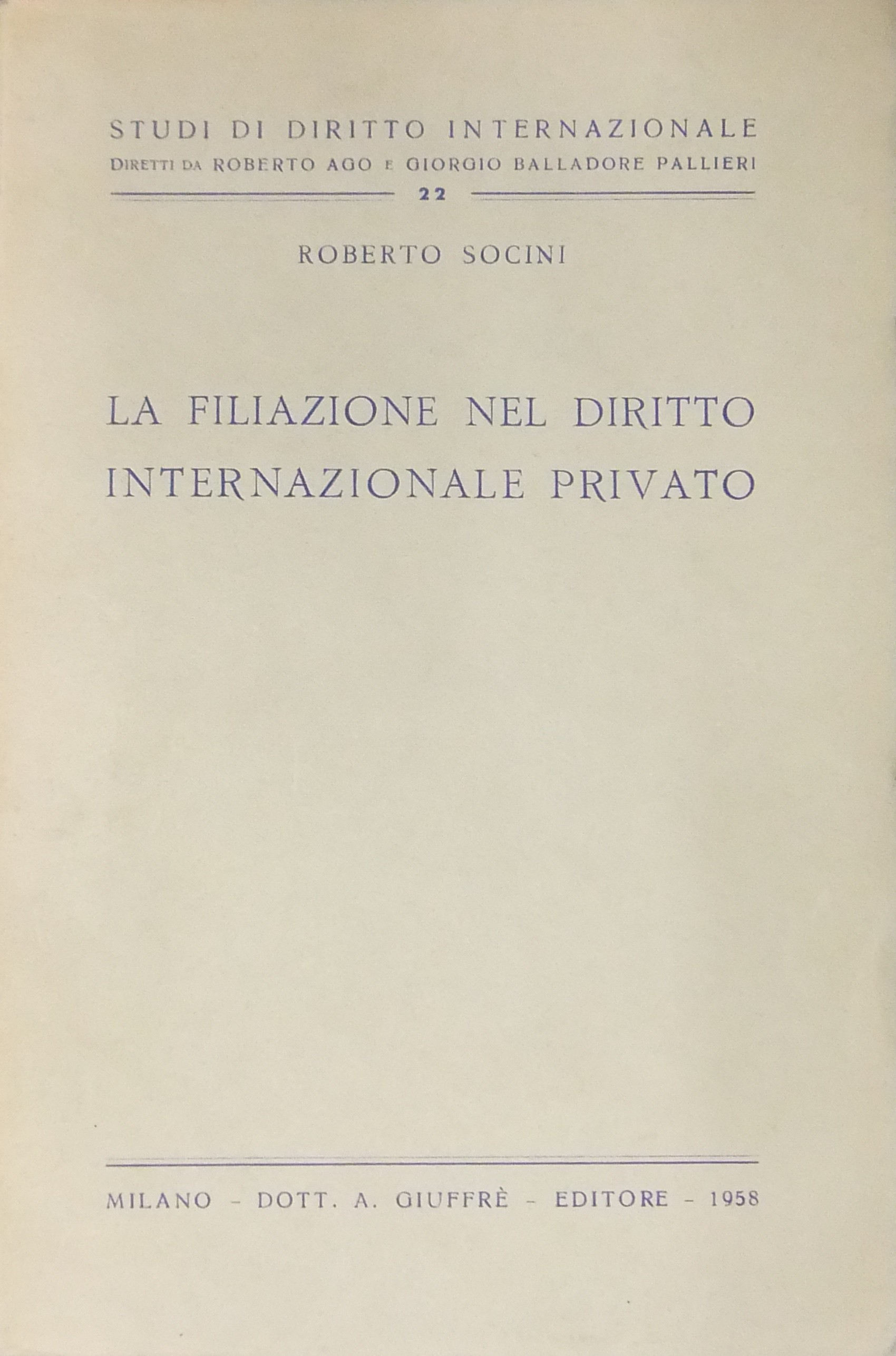 La filiazione nel diritto internazionale privato