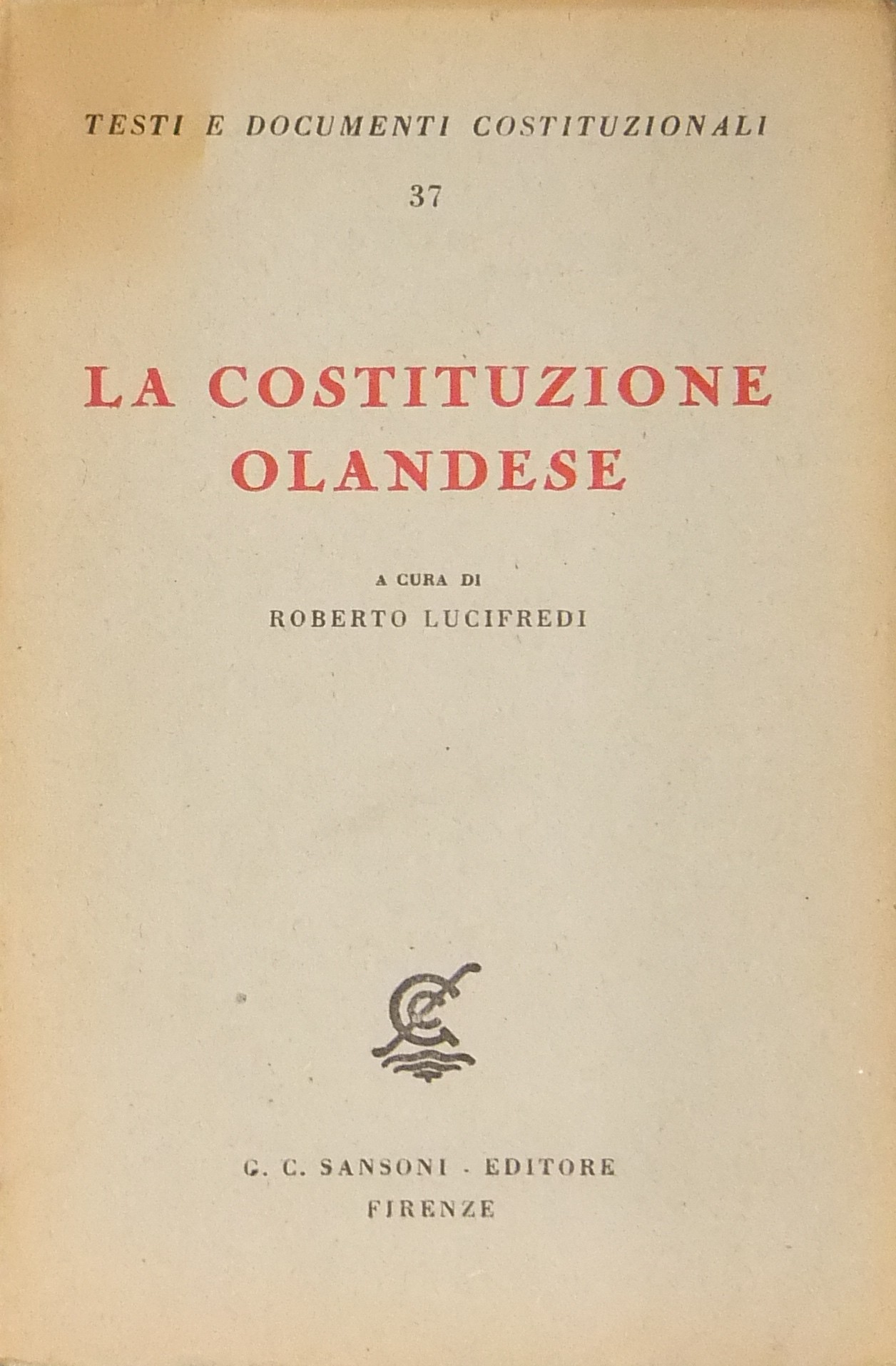 La Costituzione Olandese