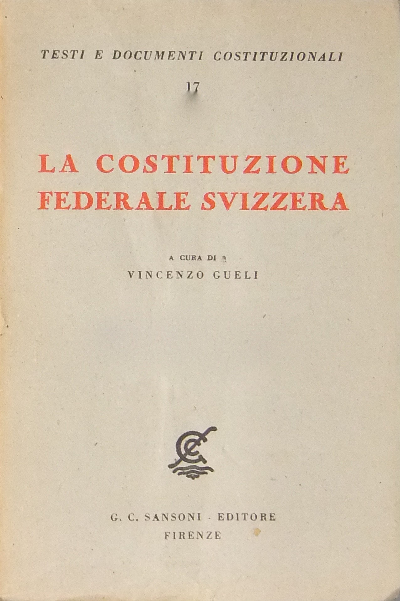La Costituzione Federale Svizzera