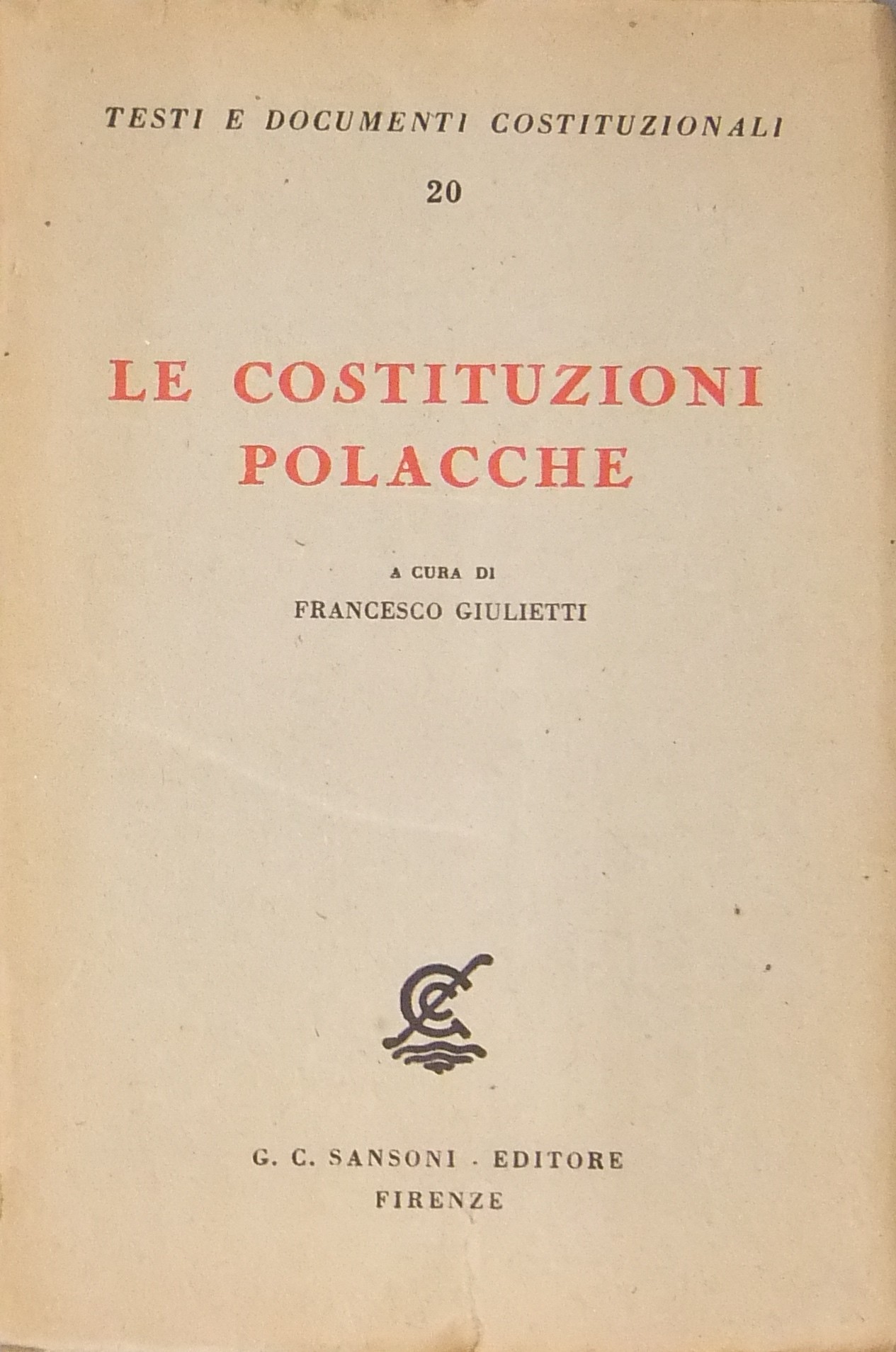 Le Costituzioni polacche