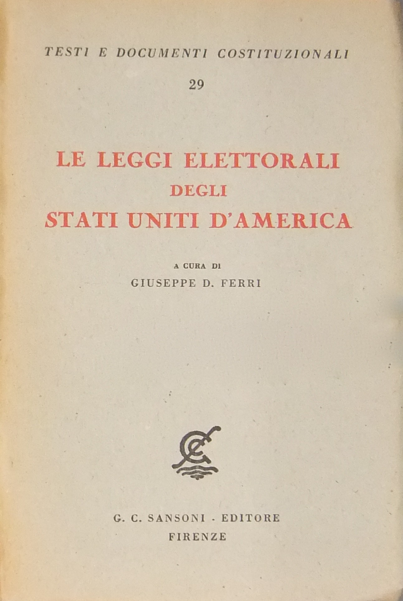 Le leggi elettorali degli Stati Uniti d'America