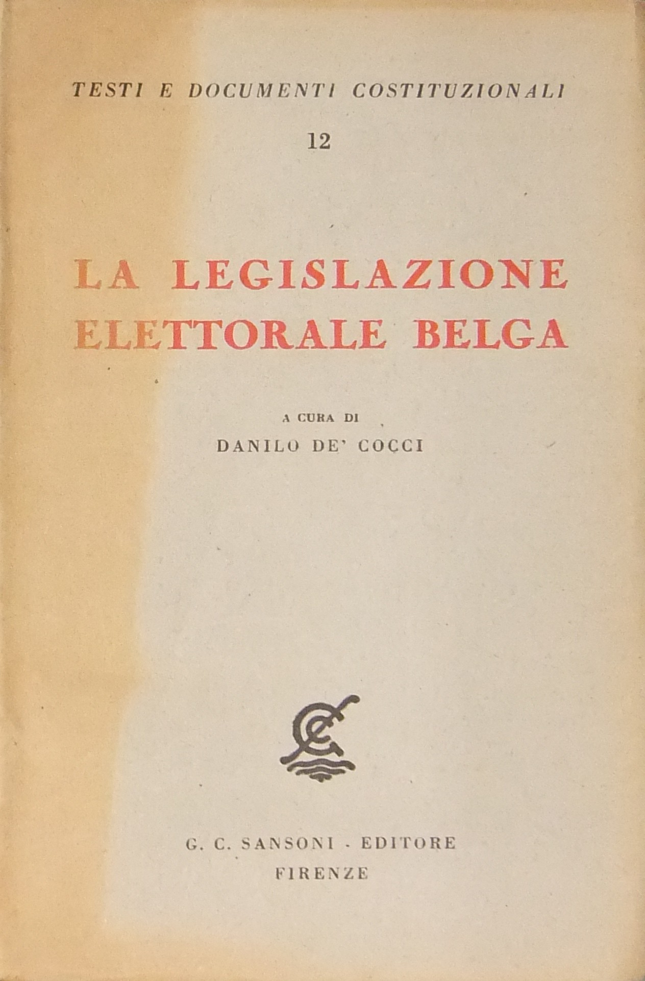 La legislazione elettorale belga