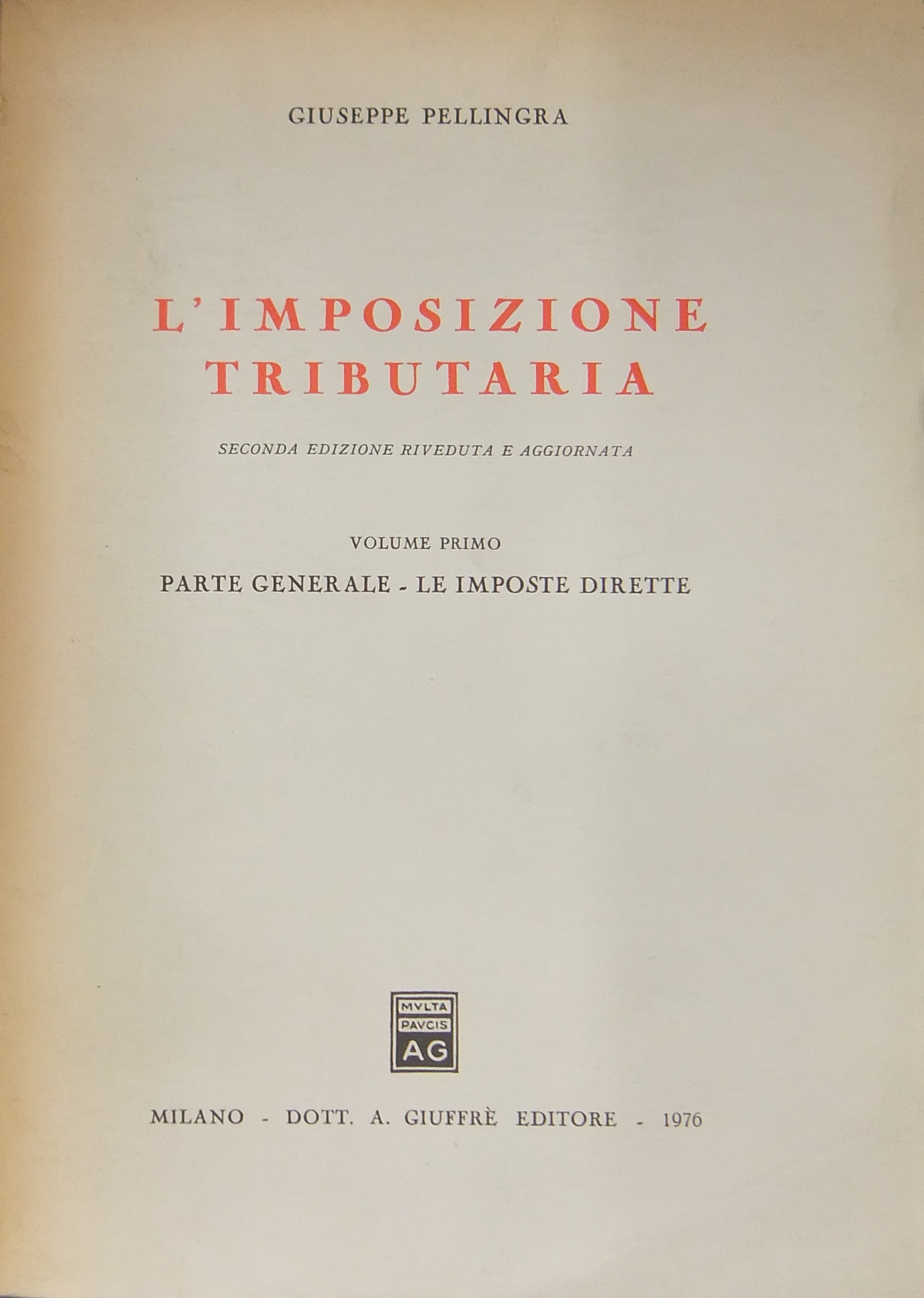 L'imposizione tributaria.