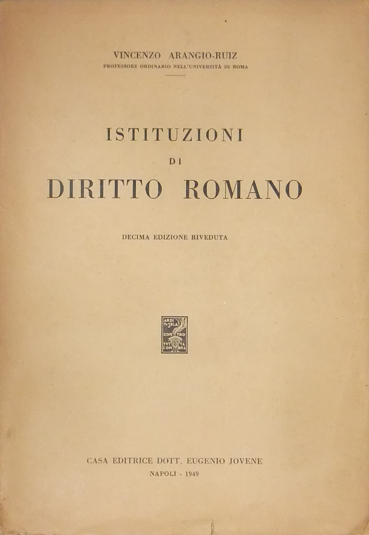 Istituzioni di diritto romano