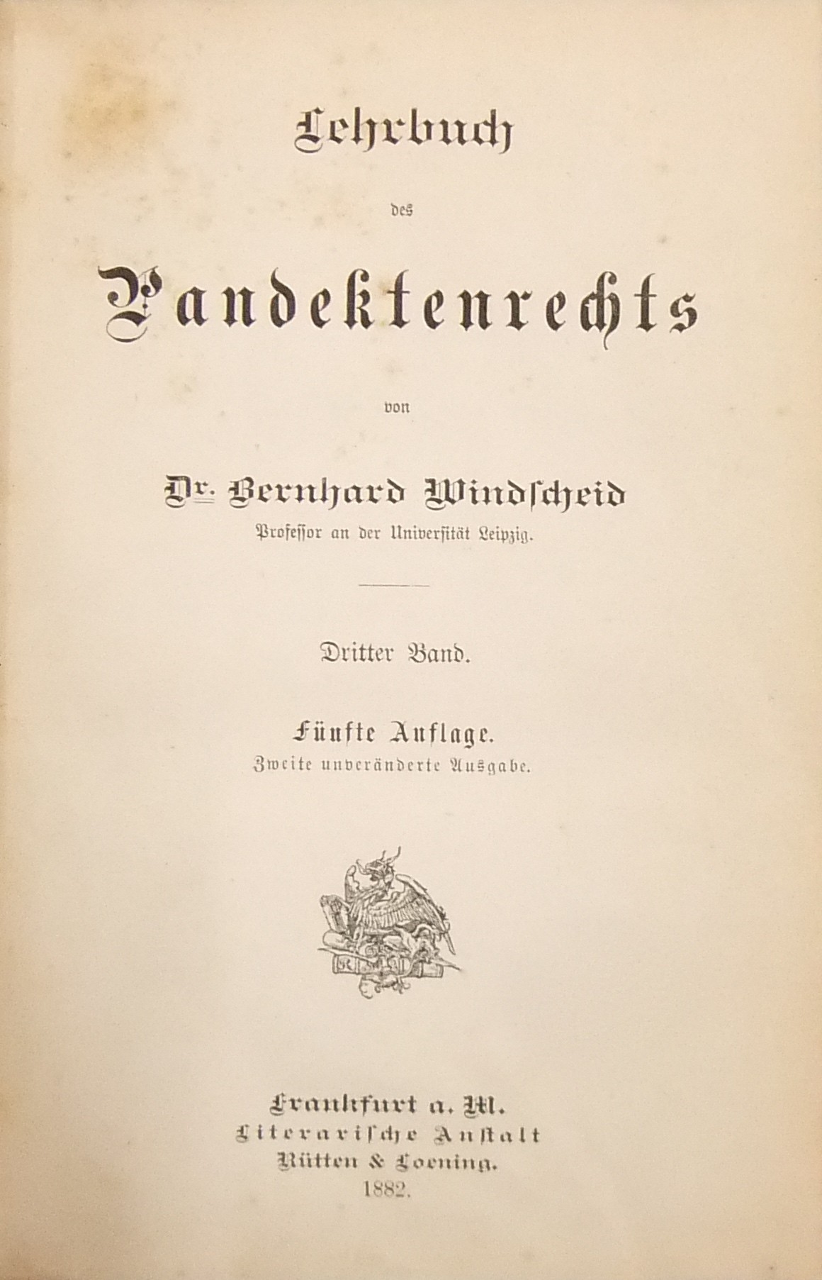 Lehrbuch des Pandektenrechts