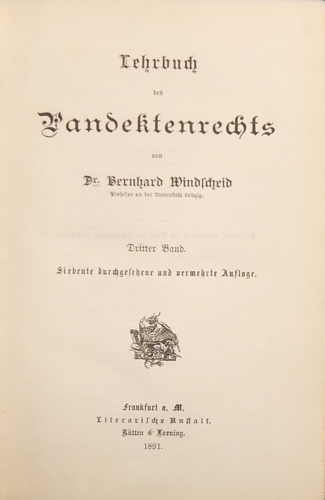 Lehrbuch des Pandektenrechts