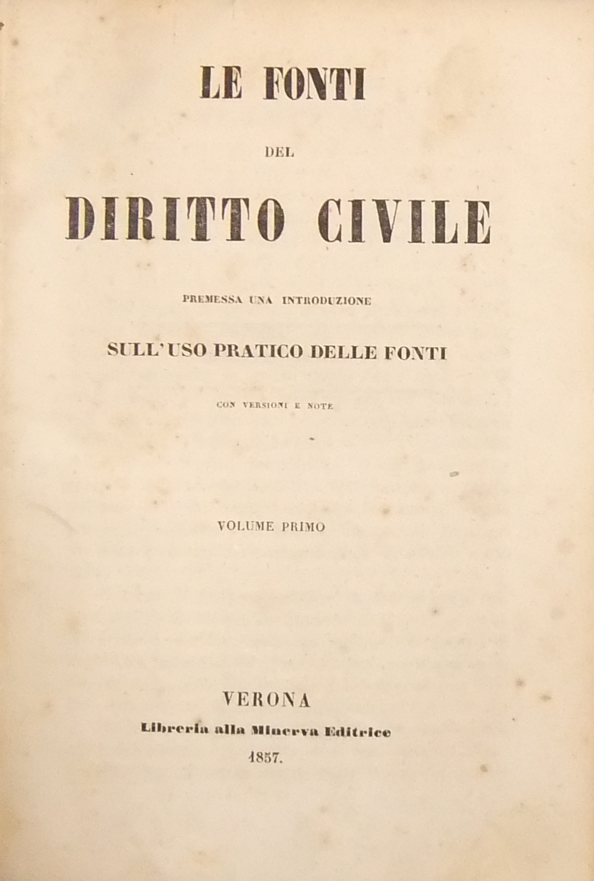 Le fonti del diritto civile.