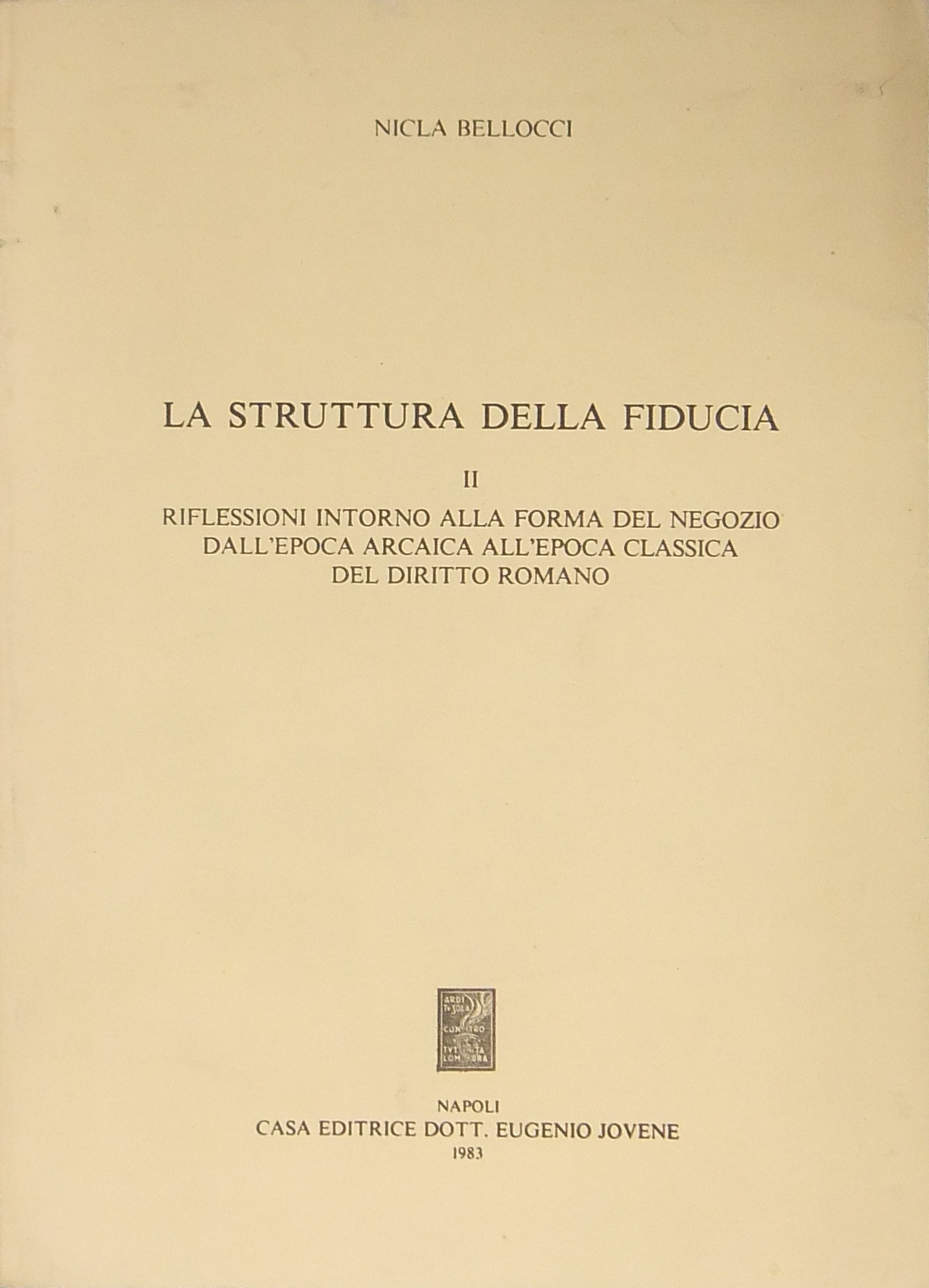 La struttura della fiducia. 