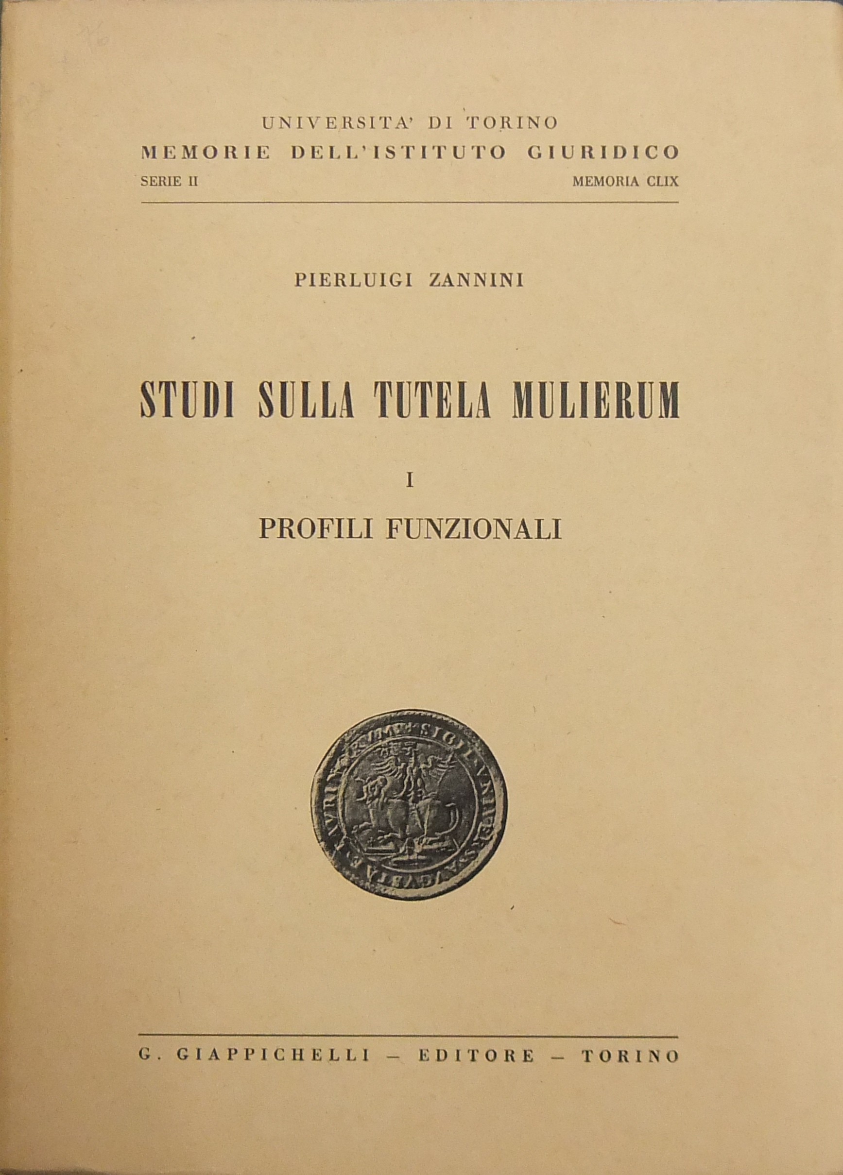 Studi sulla tutela mulierum. 