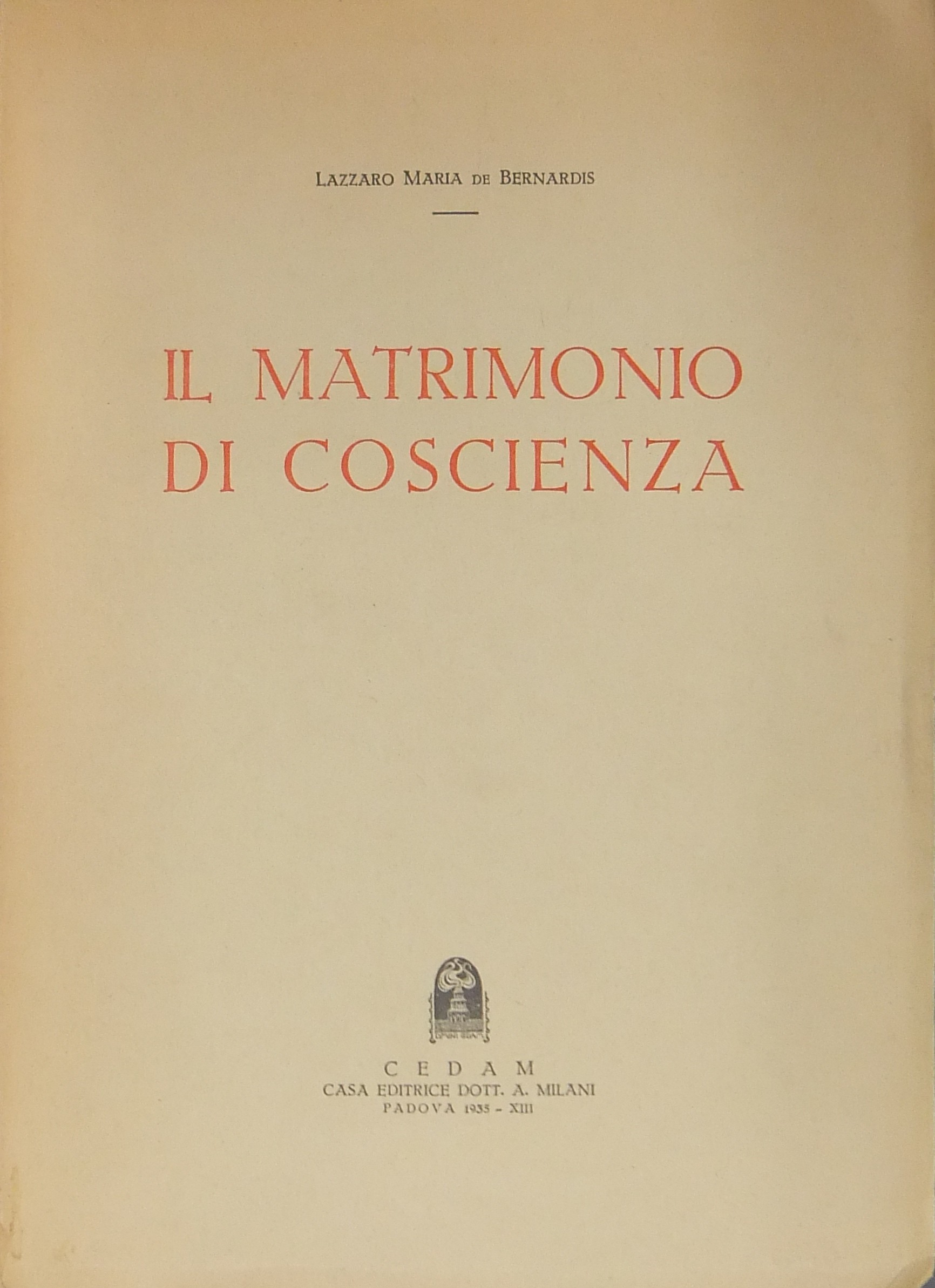 Il matrimonio di coscienza