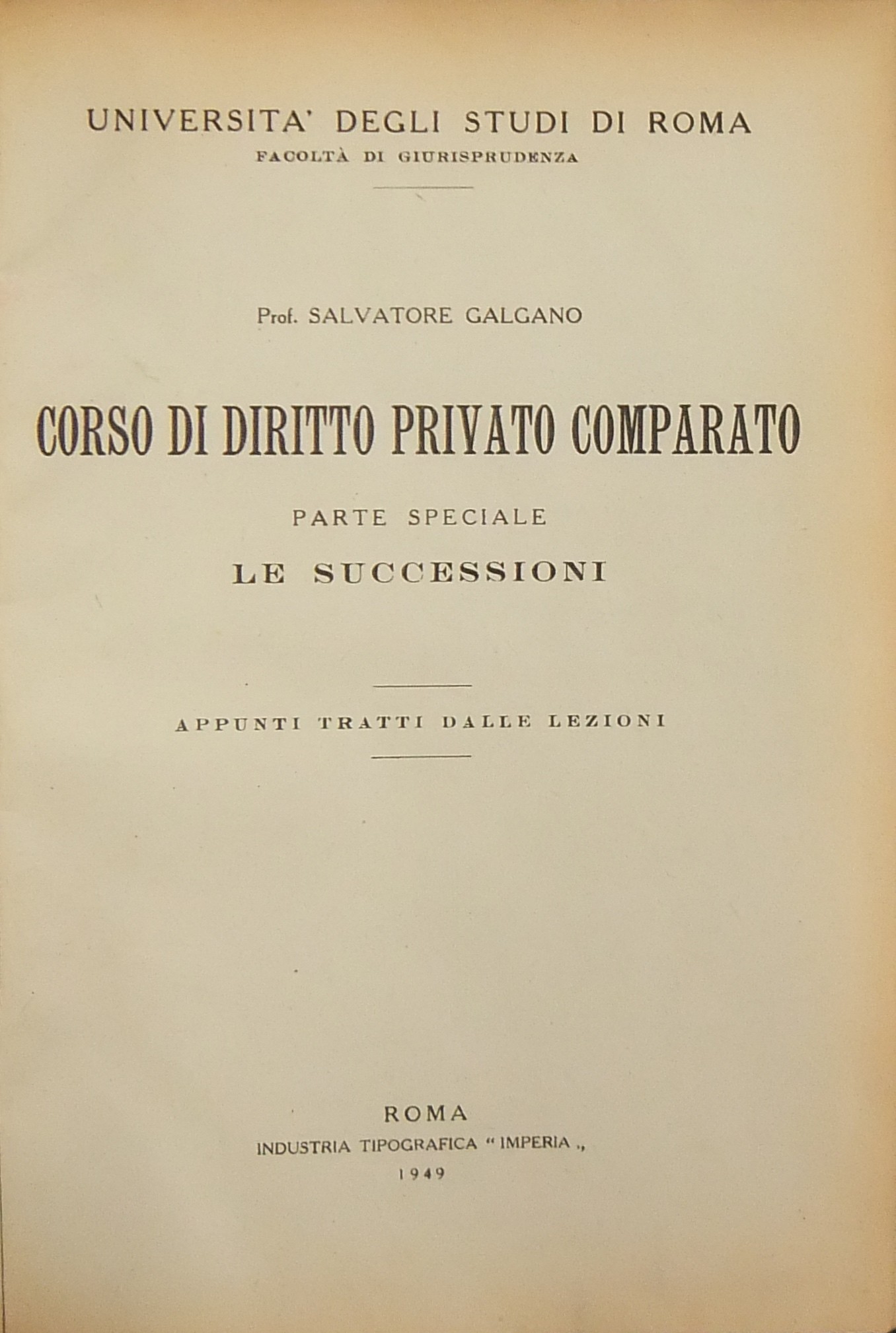 Corso di diritto privato comparato