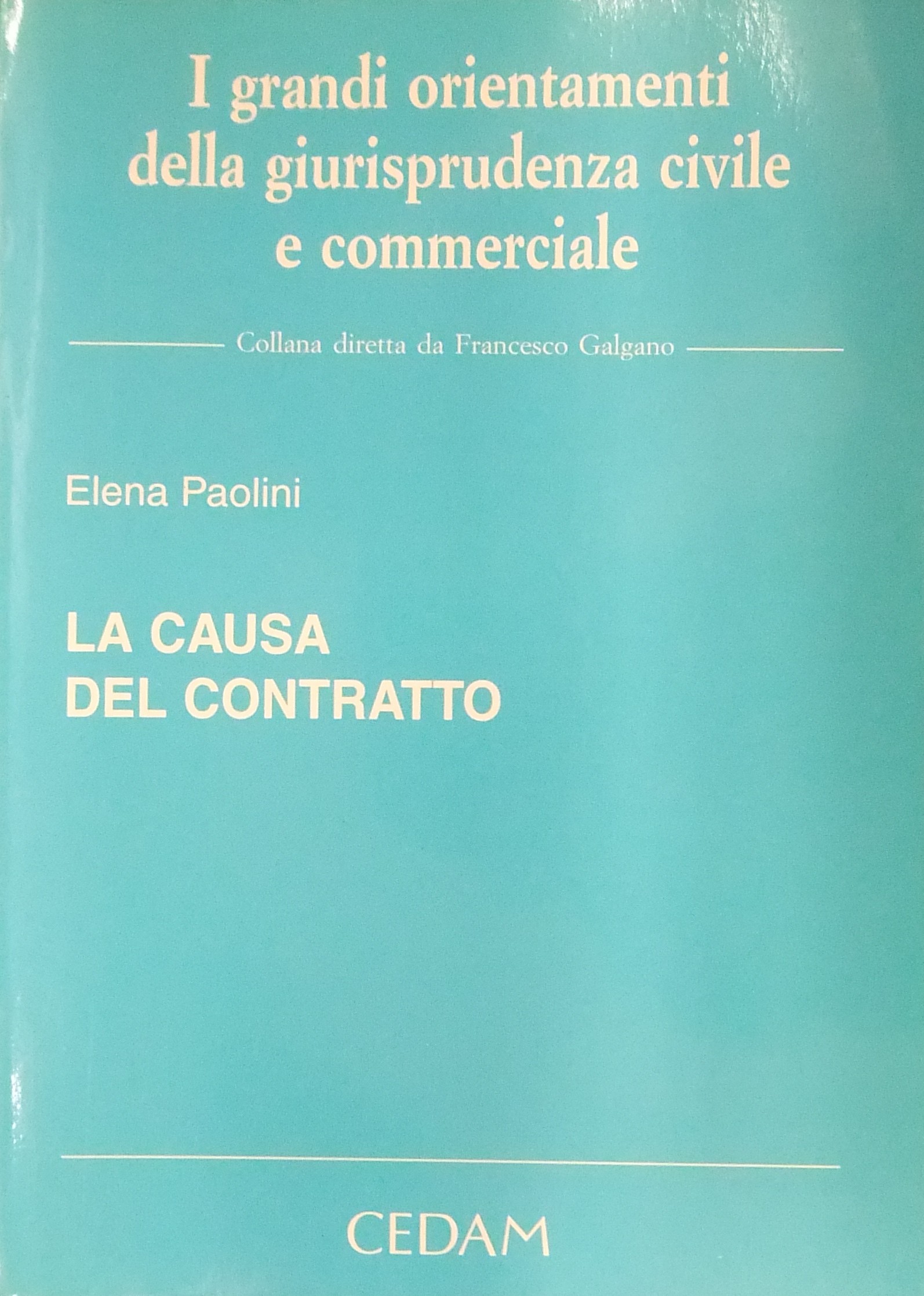 La causa del contratto