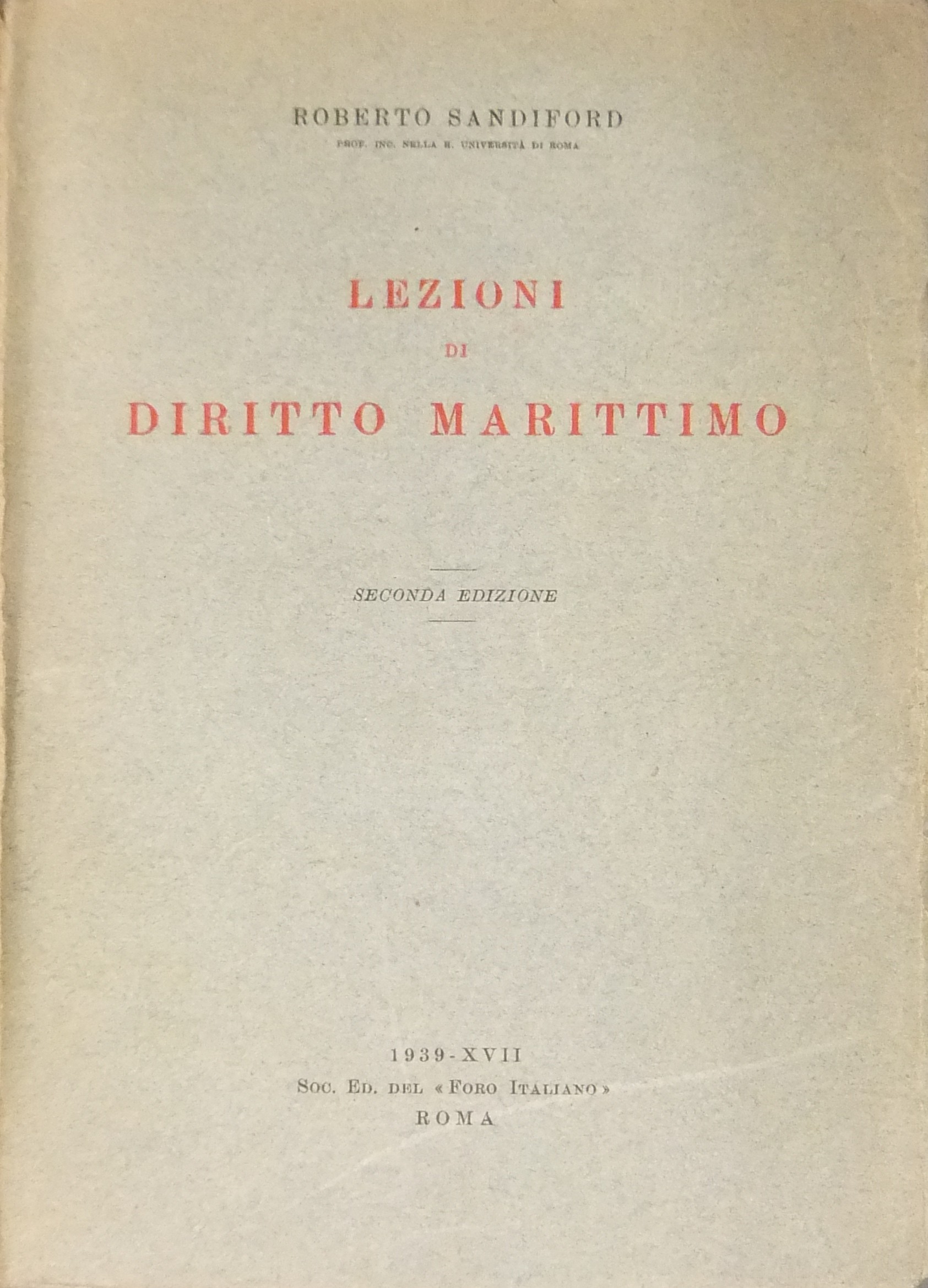 Lezioni di diritto marittimo