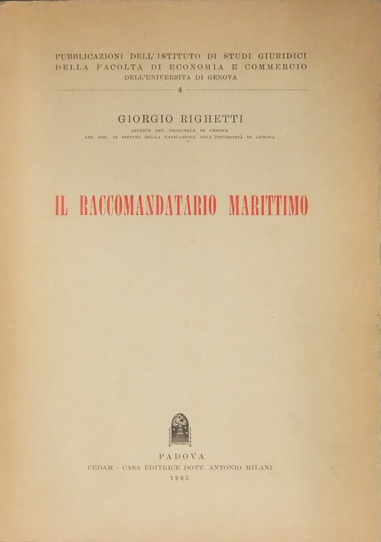 Il raccomandatario marittimo