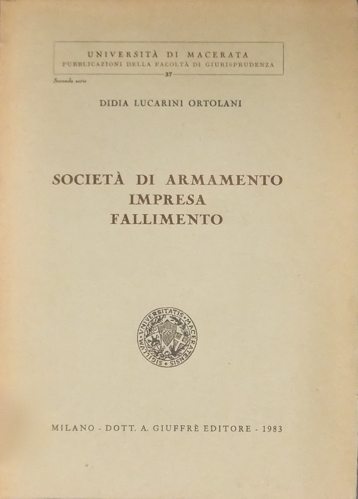 Società di armamento impresa fallimento