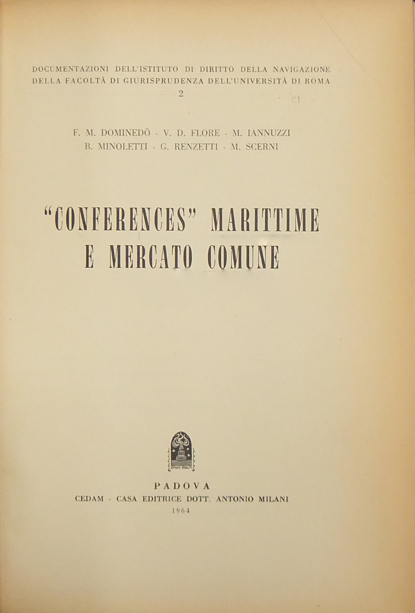 Conferences marittime e mercato comune