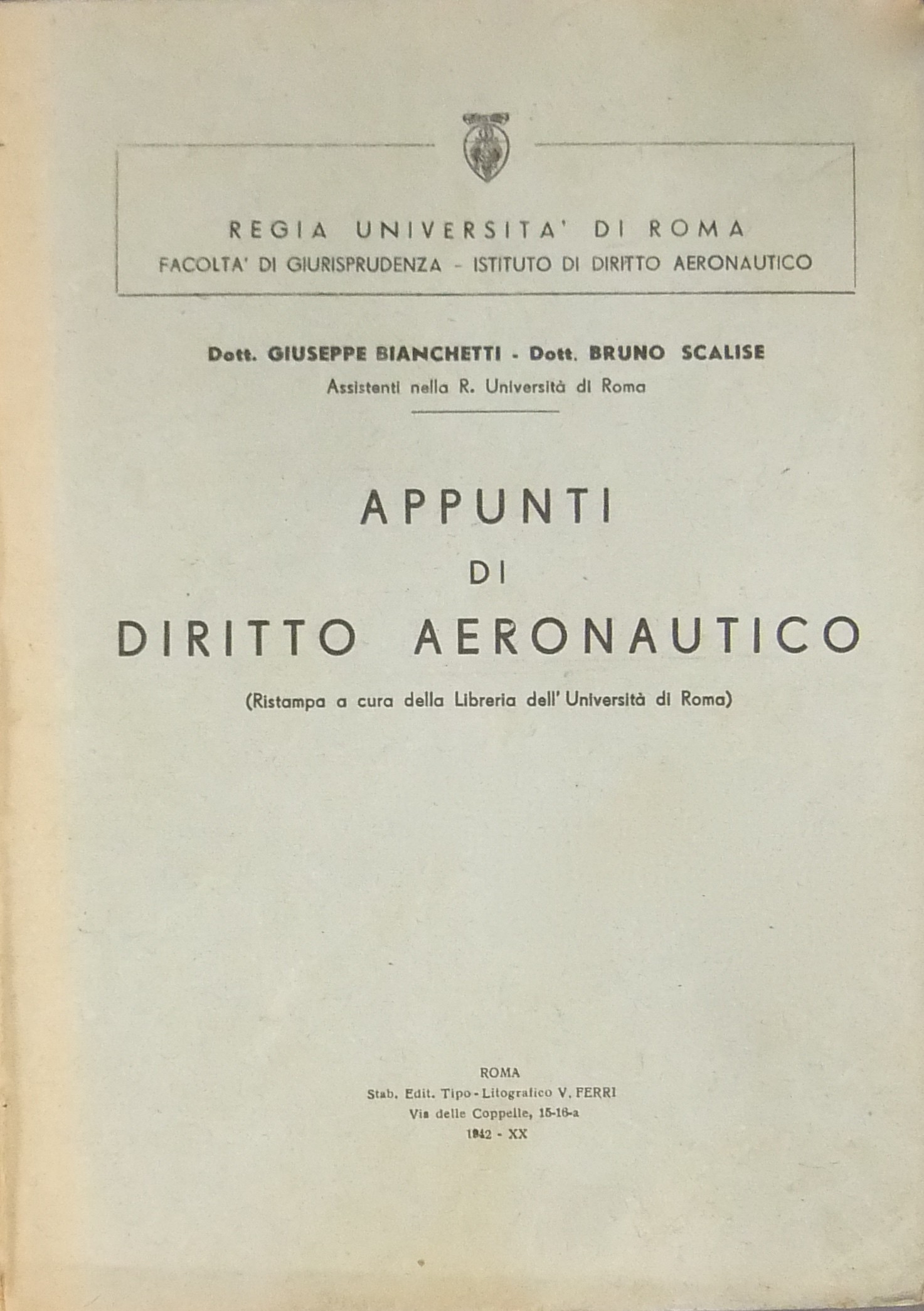 Appunti di diritto aeronautico